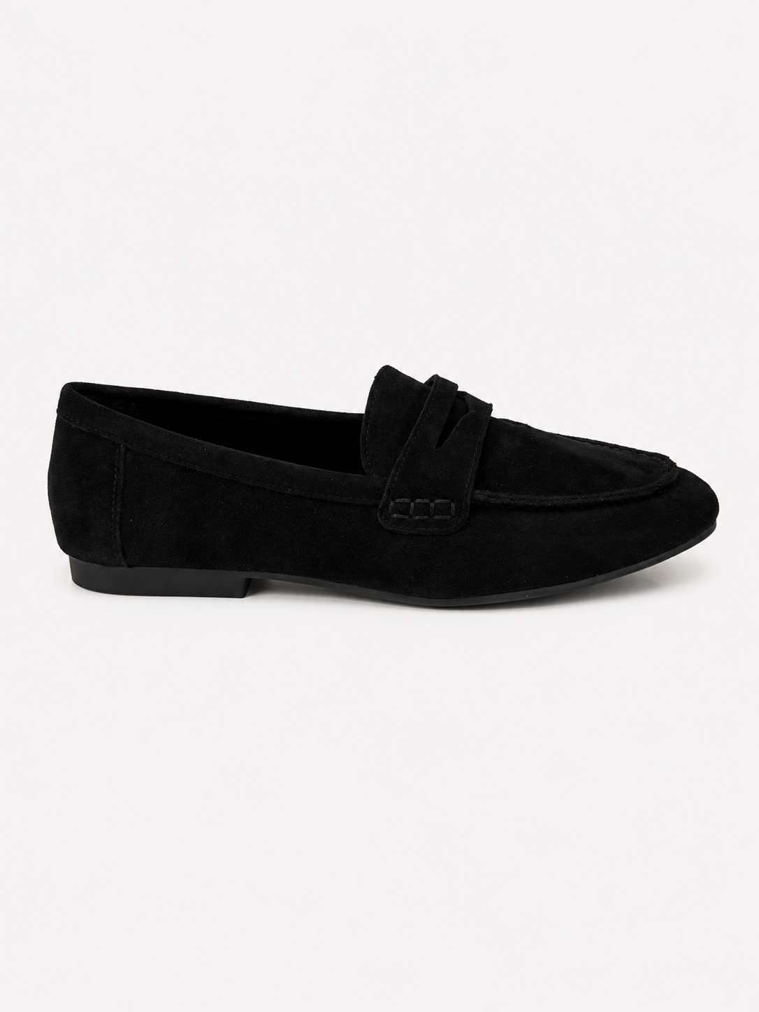 Loafer mit gesteppter Spitze