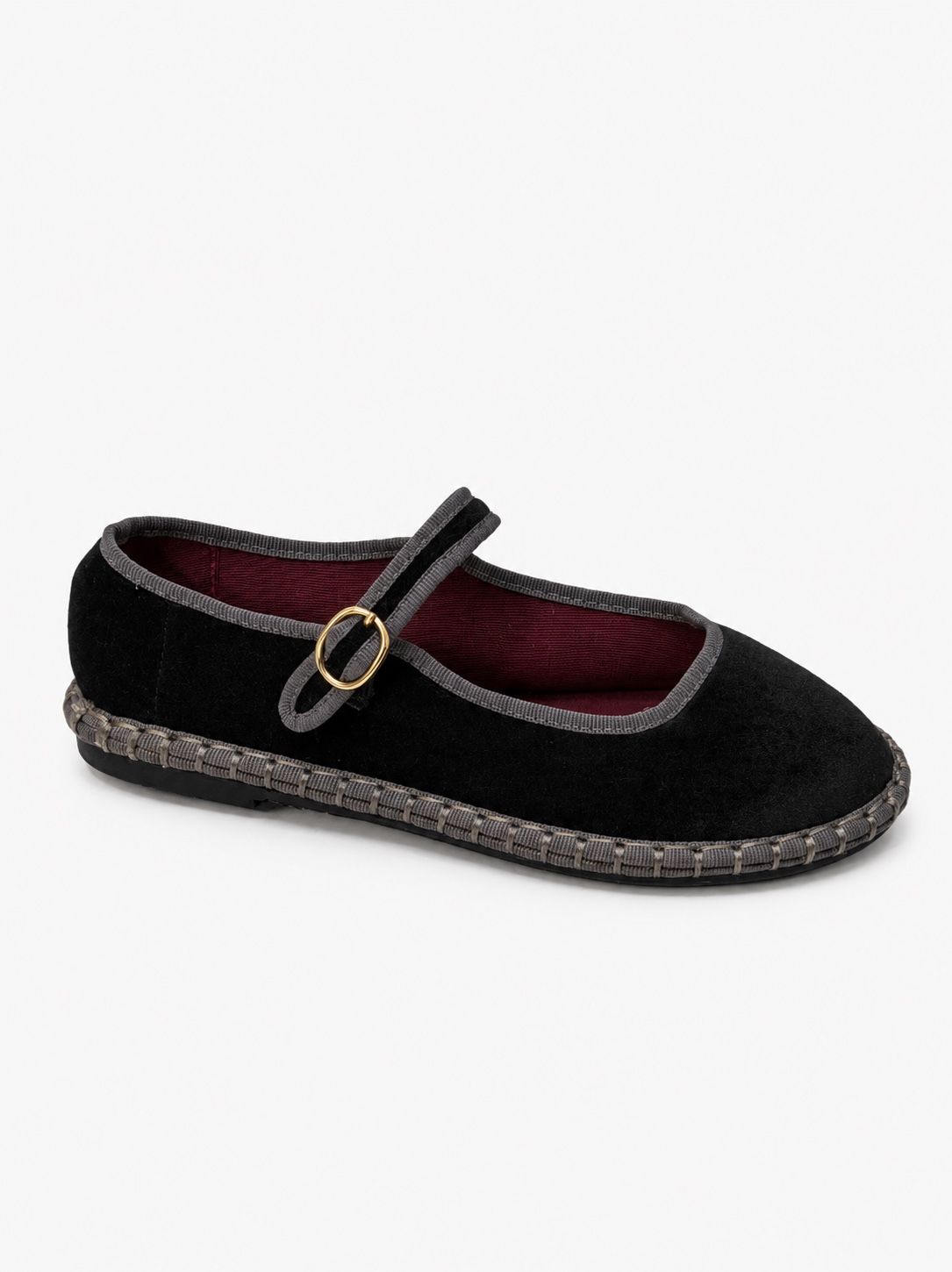 Mary-Jane Ballerinas mit Knopf