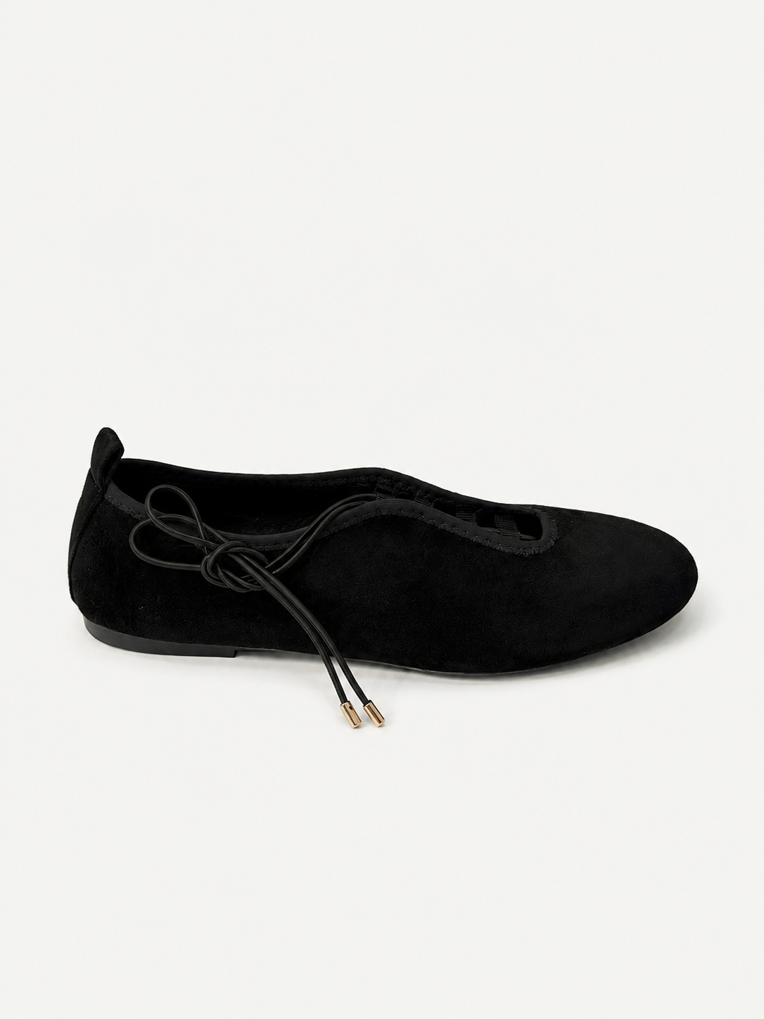 Ballerinas mit Bindeband und Spitzform