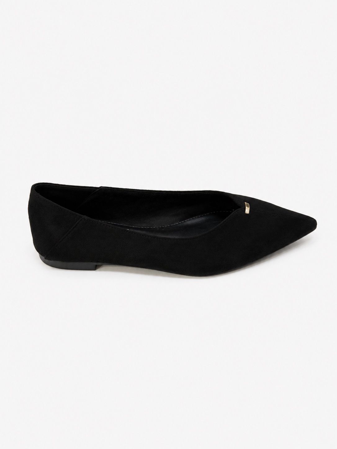 Spitze Ballerinas mit goldener Zier