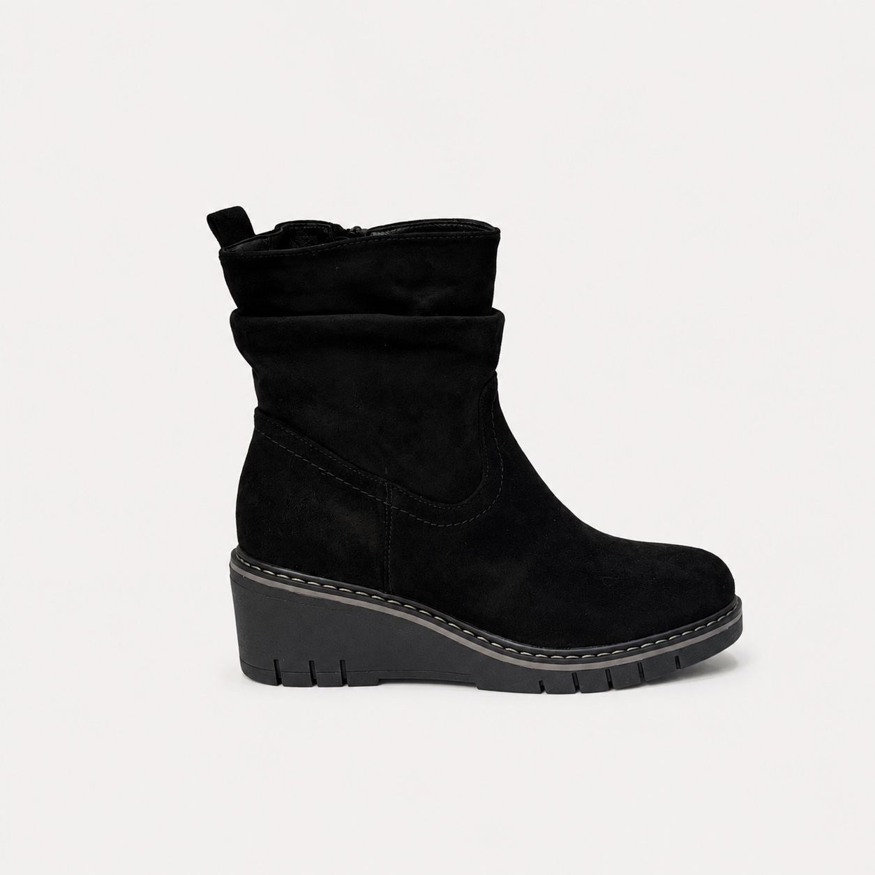 Ankle Boots mit geraffter Schaft
