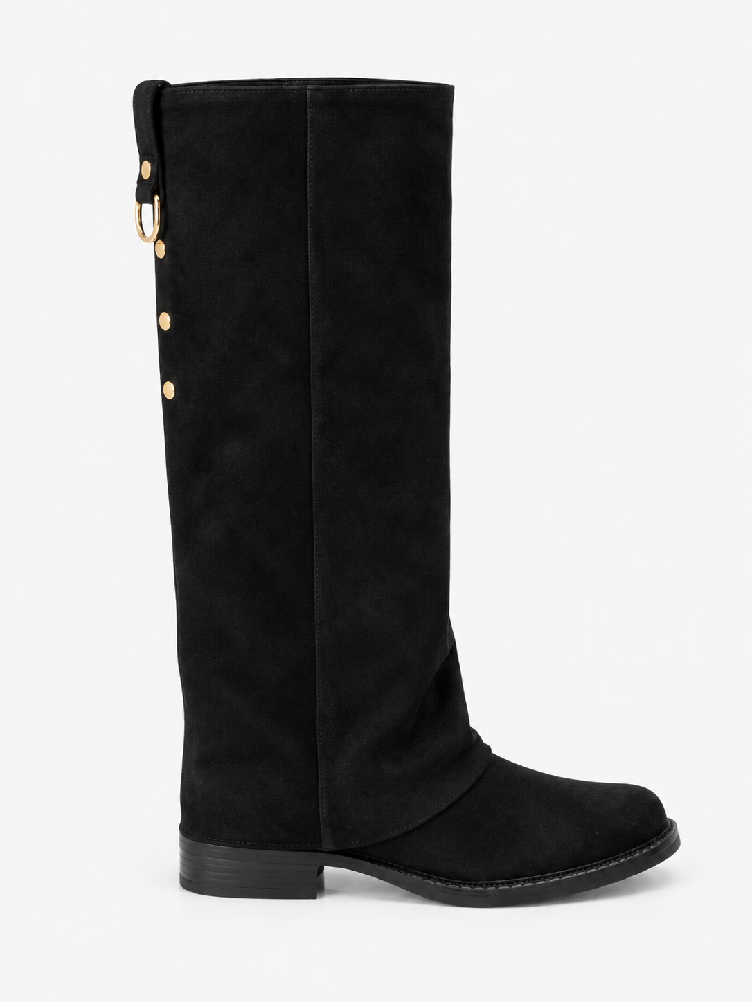 Matte Stiefel mit Nieten