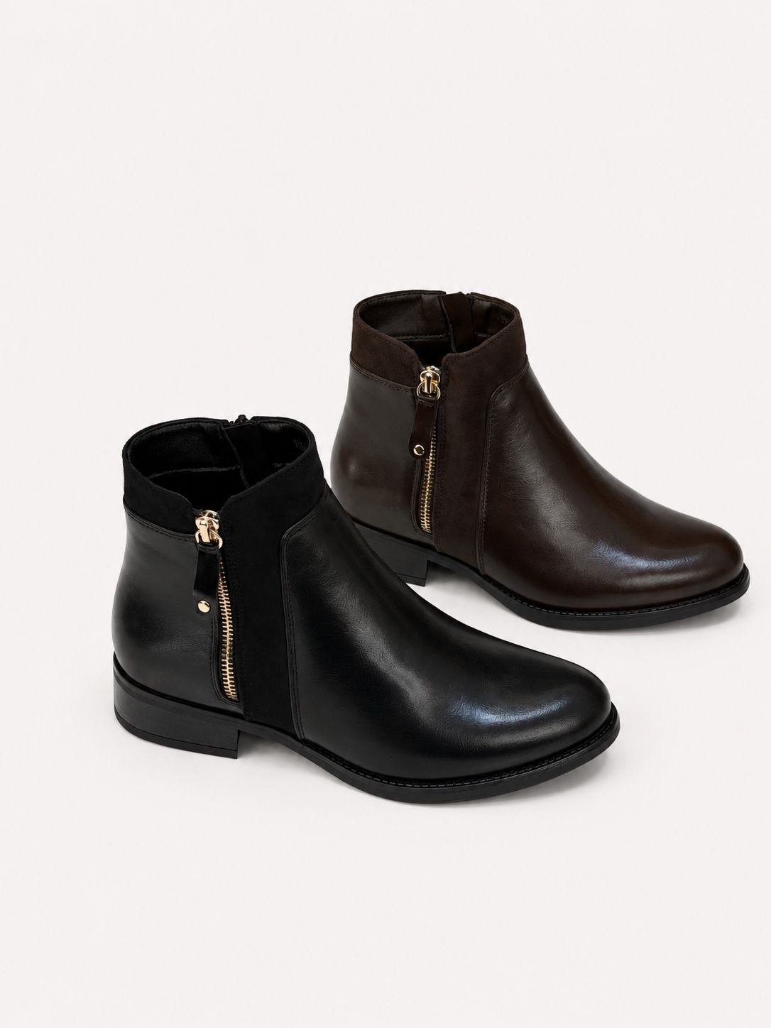 Klassische Stiefeletten mit Schaft