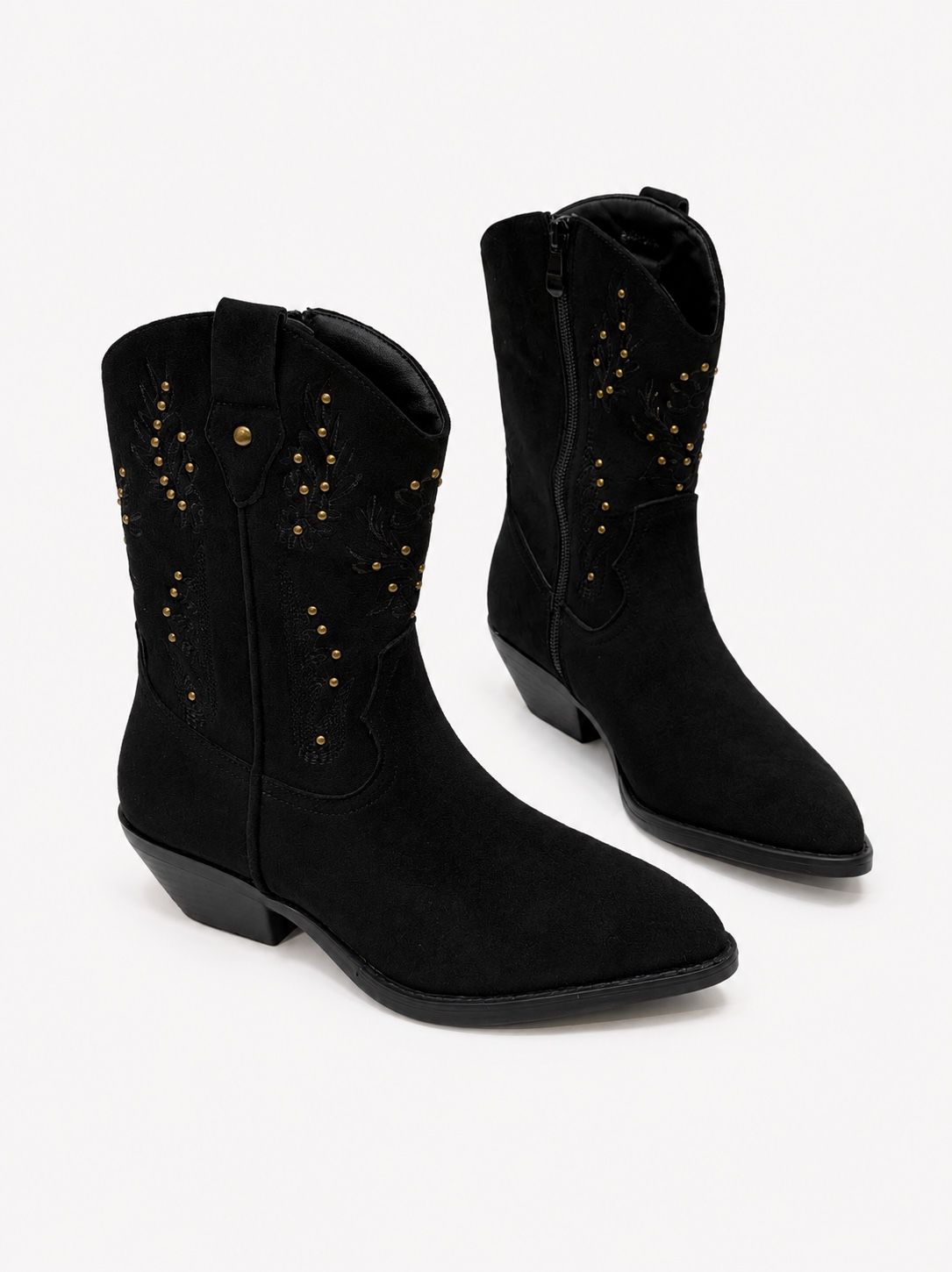 Bestickte Western-Stiefeletten