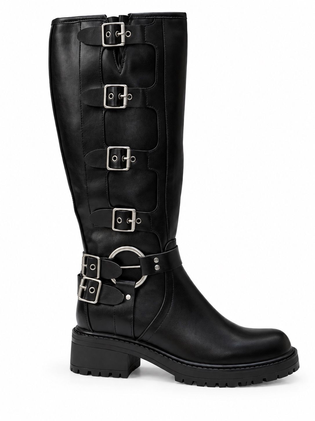 Biker-Stiefel mit Nieten