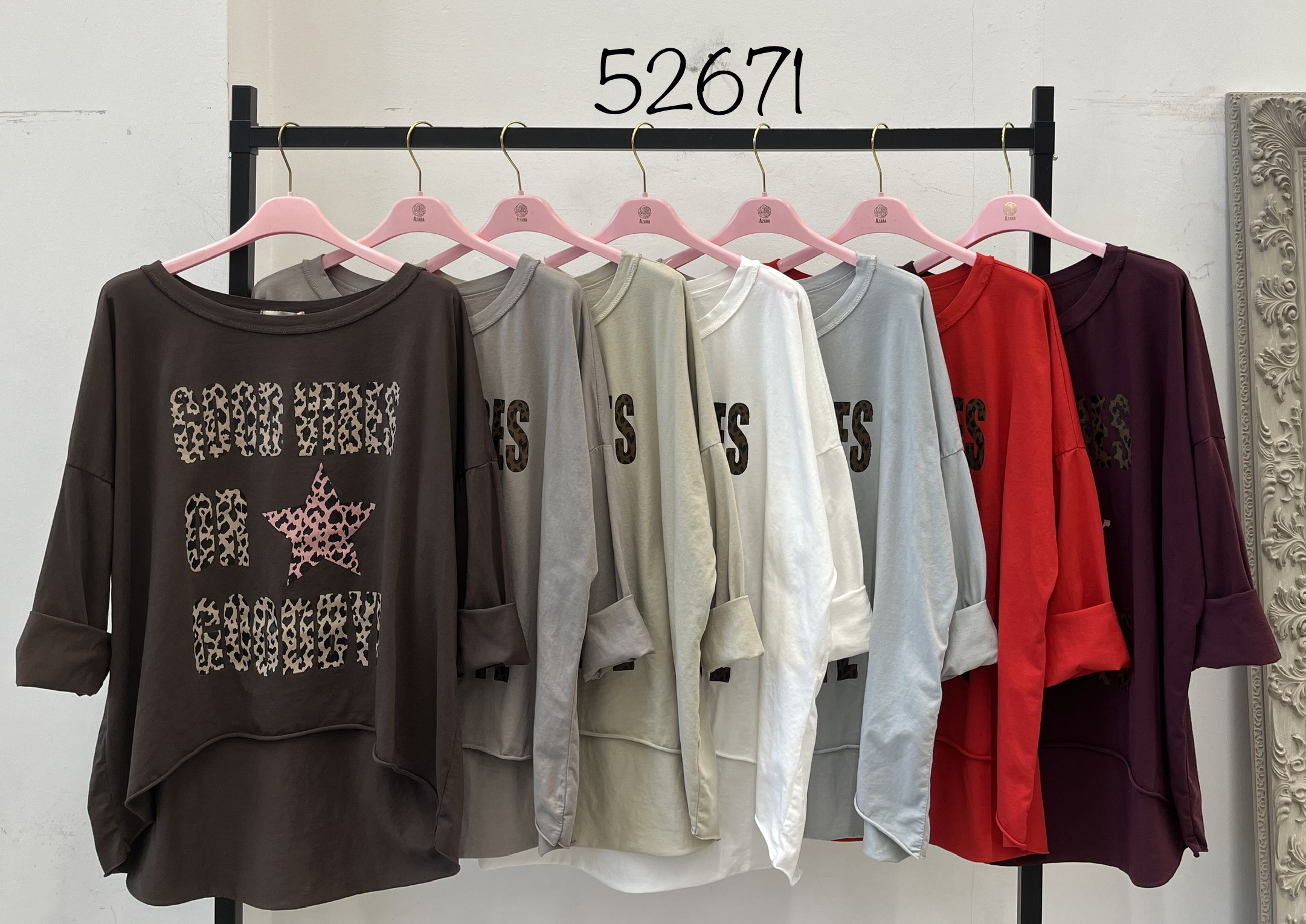 Lockerer Langer Sweatshirt