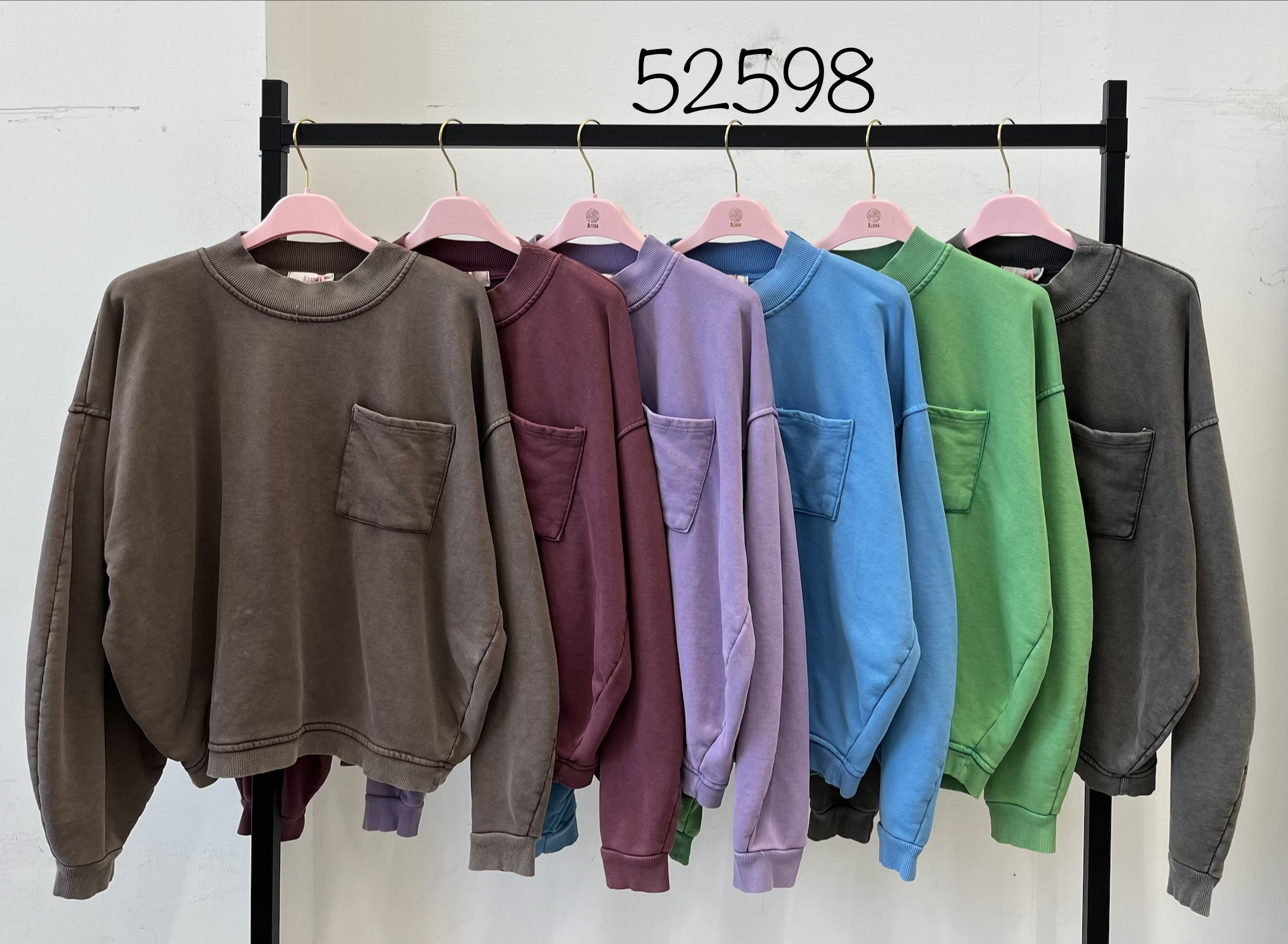 Oversized Sweatshirt mit Tasche