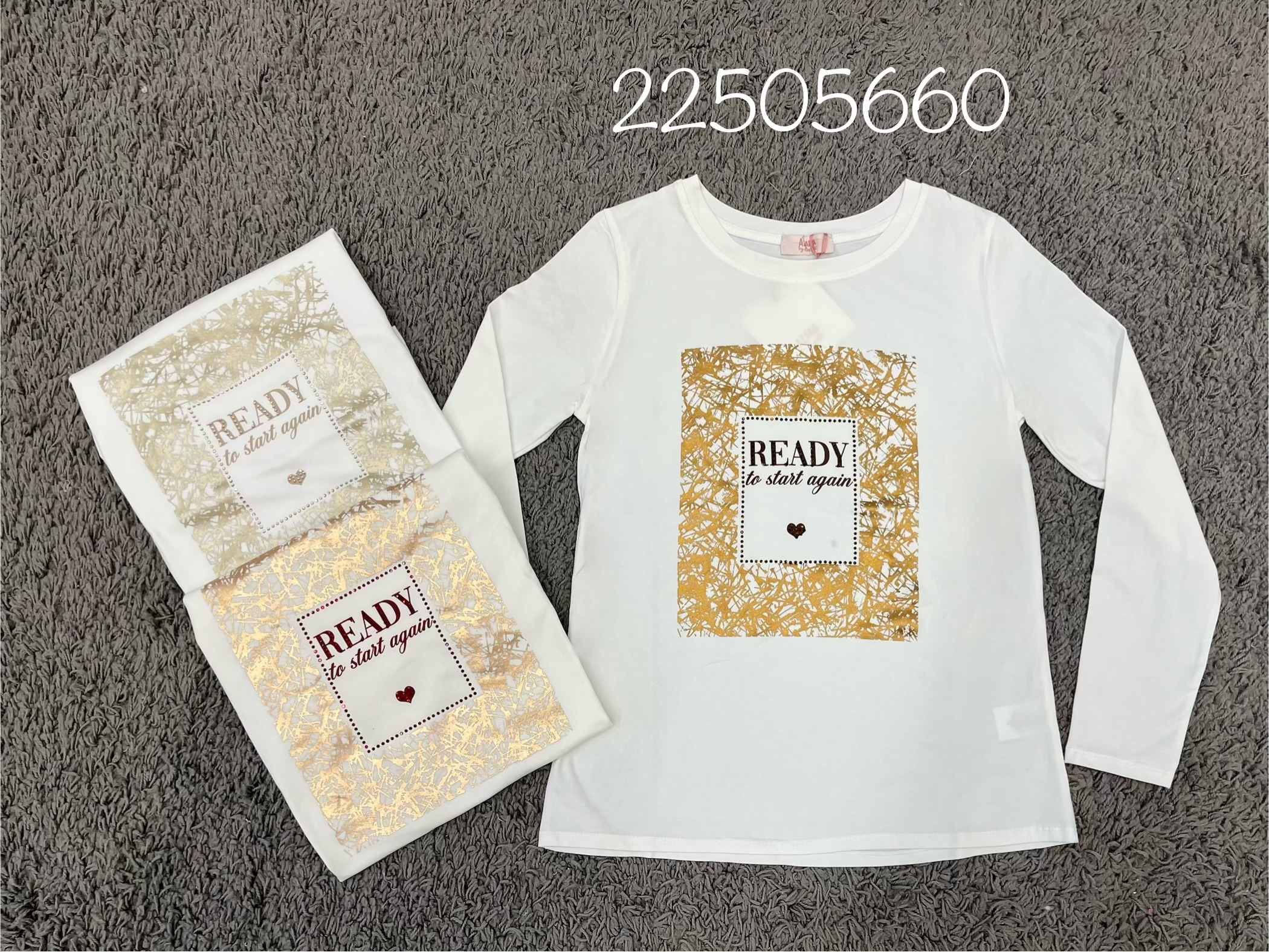 Schlichtes Top mit Print