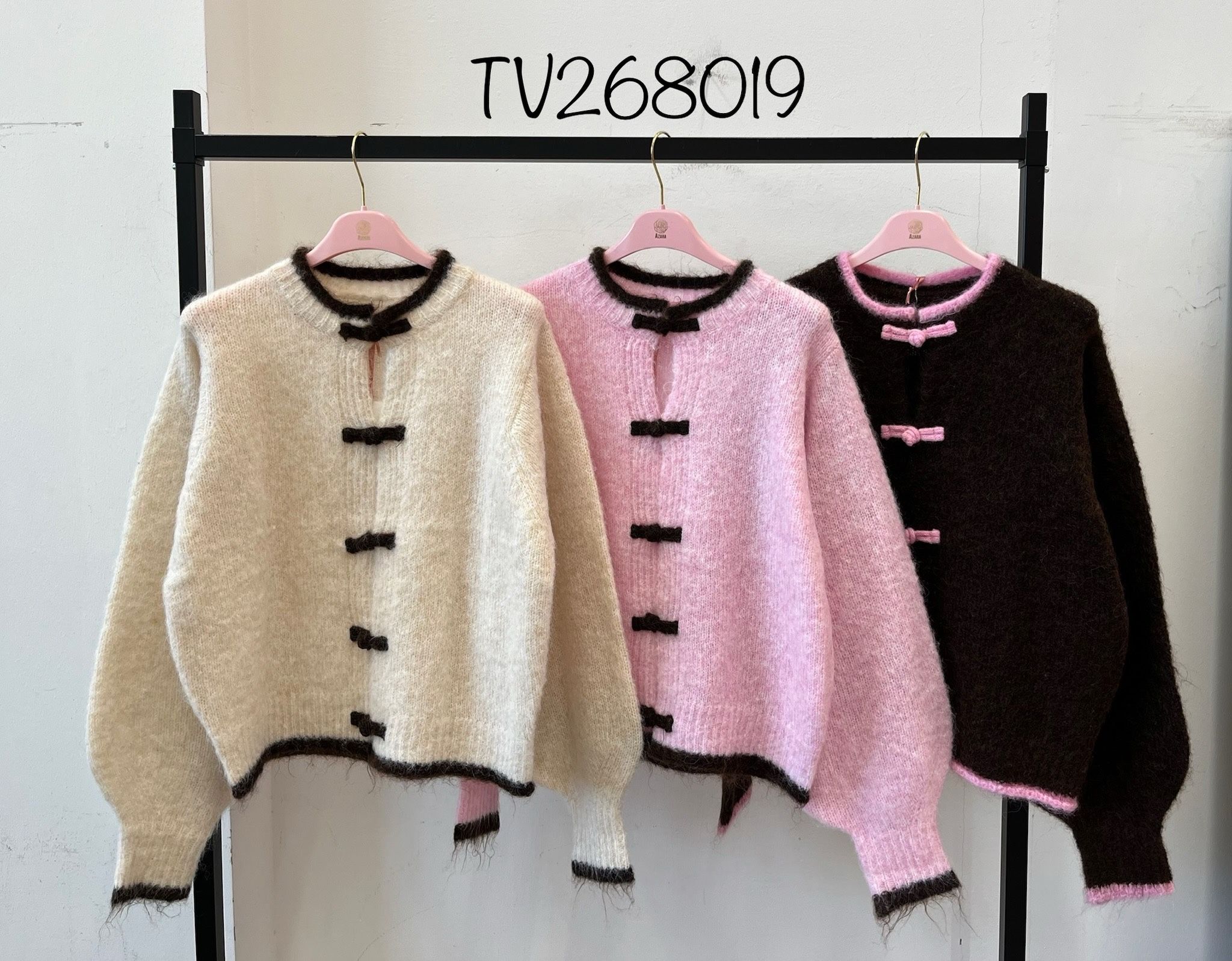 Gerader Cardigan bis zur Hüfte