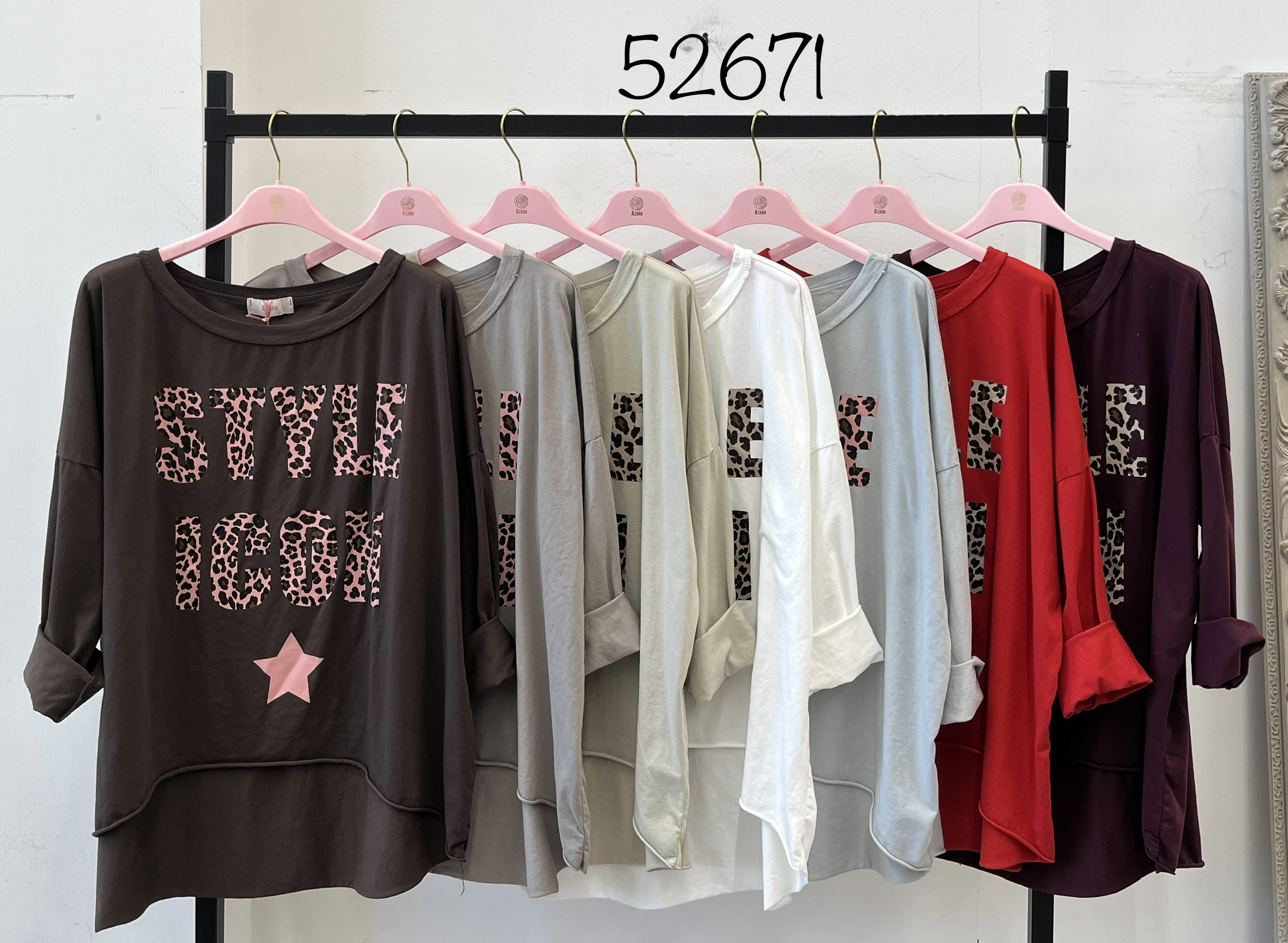 Oversize T‑Shirt mit Aufdruck