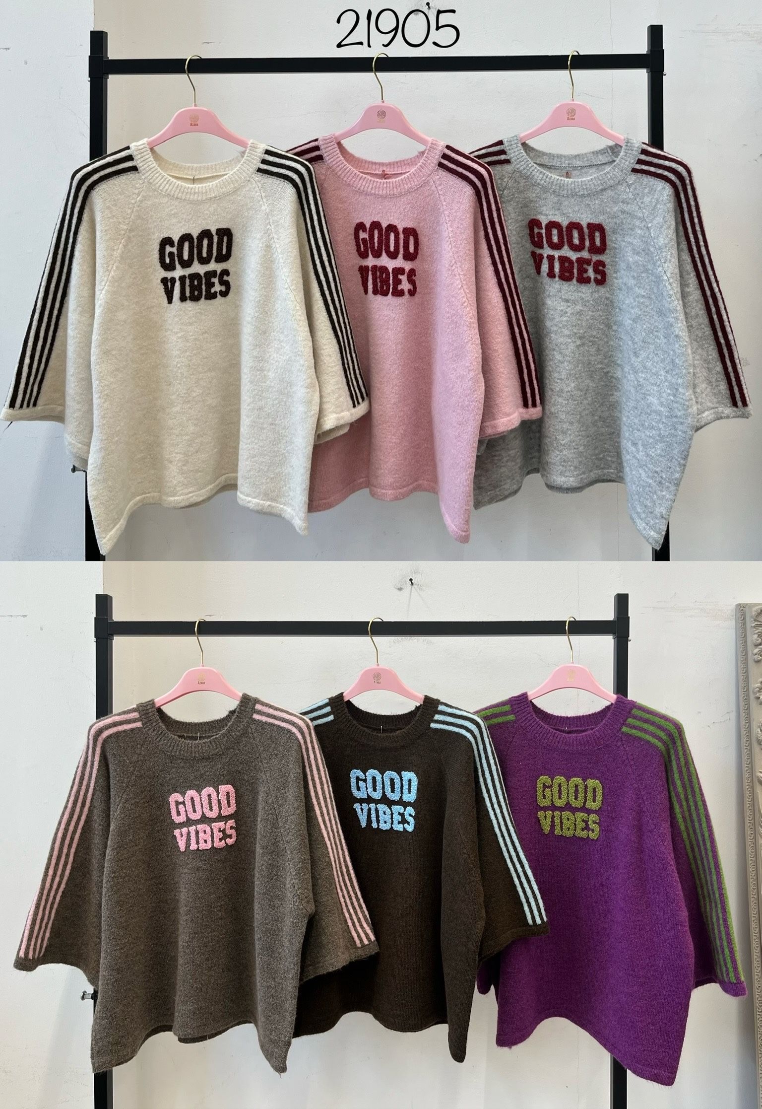 Oversized Pullover mit Schriftzug