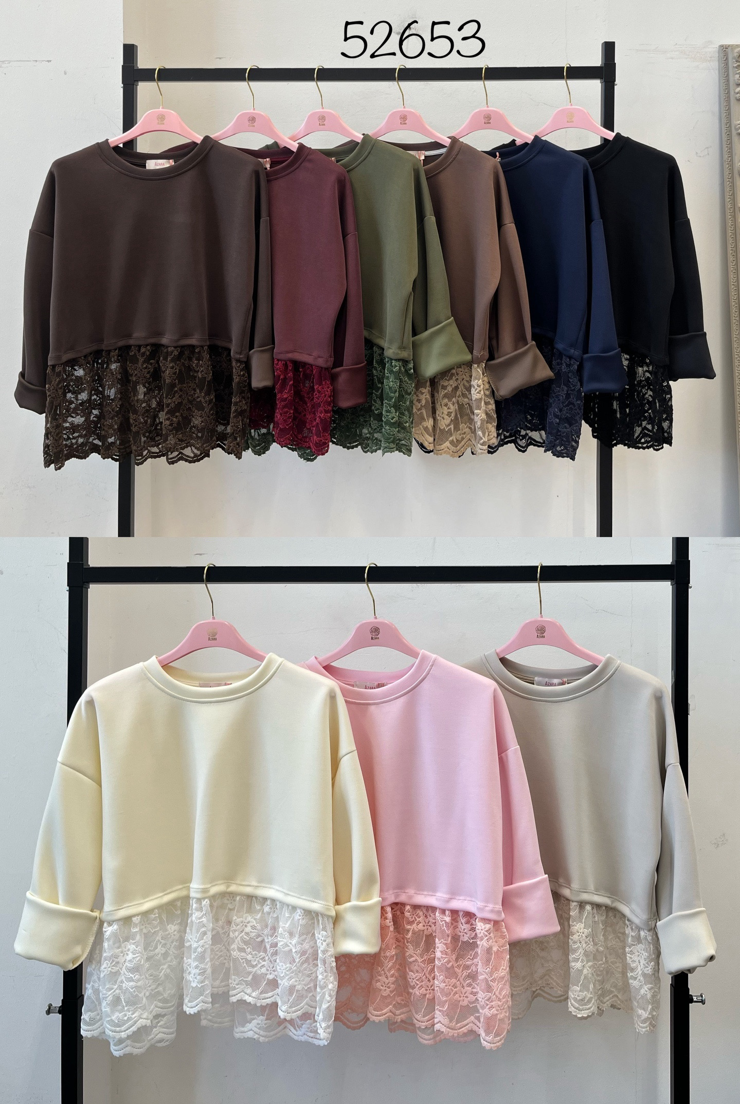 Sweatshirt mit Spitze