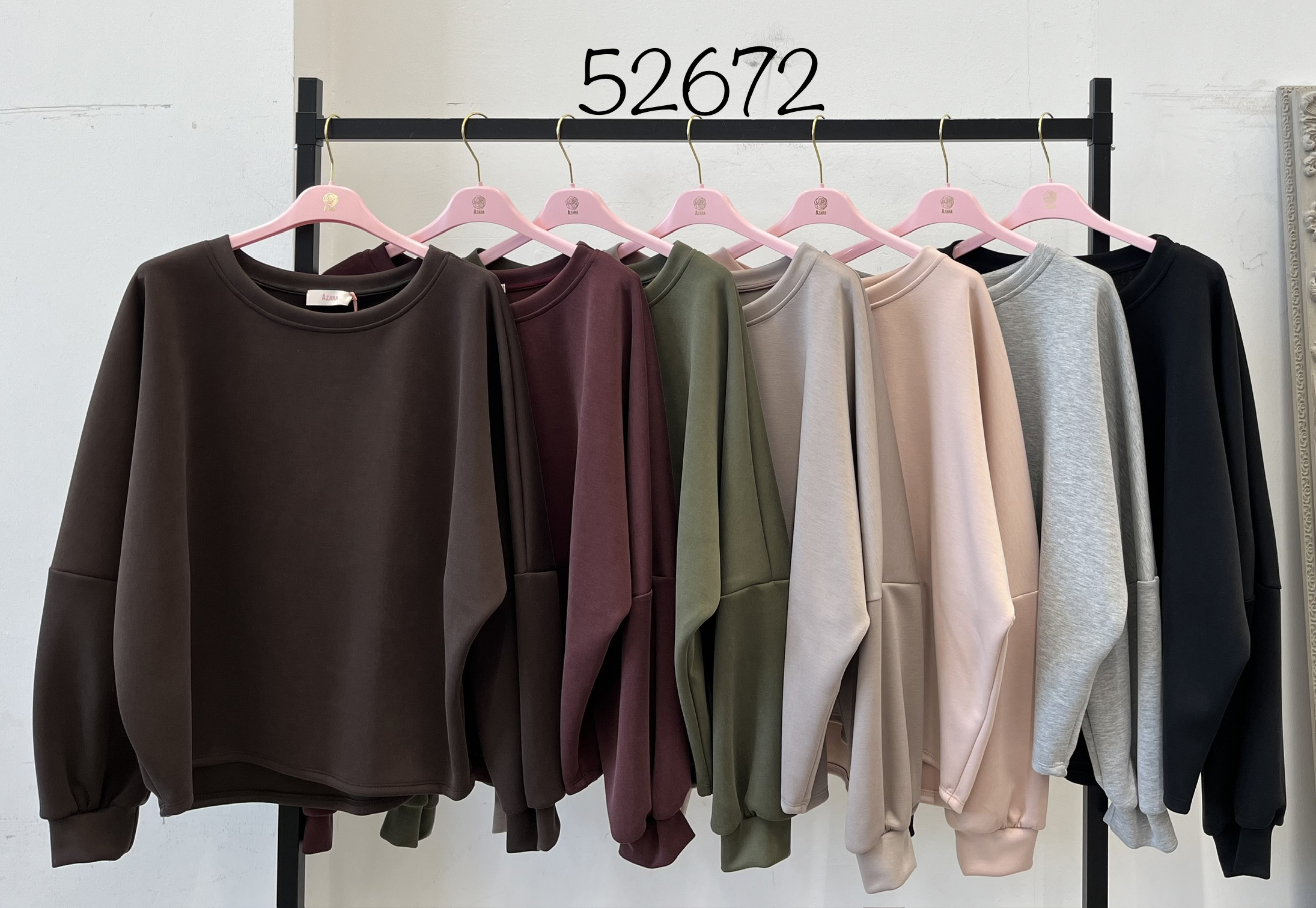 Oversize Sweatshirt mit Rundhalsausschnitt