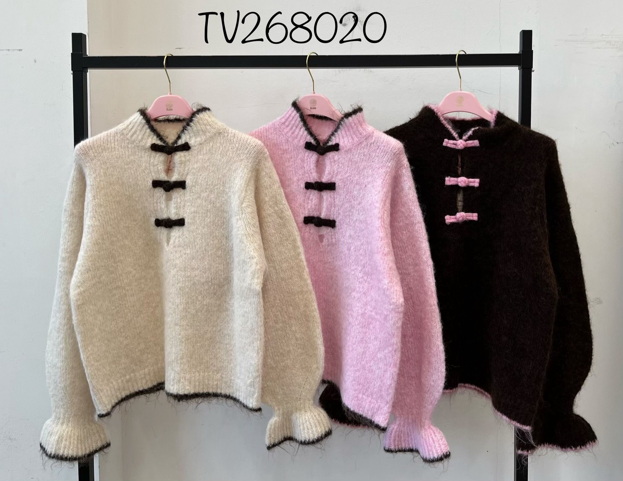 Regular-Pullover mit Kragen