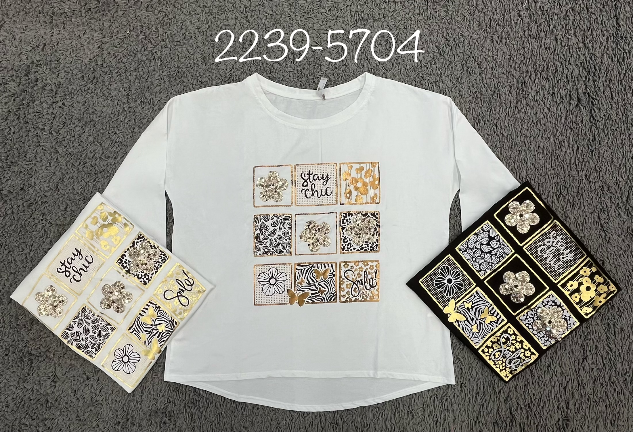 T-Shirt mit Pailletten