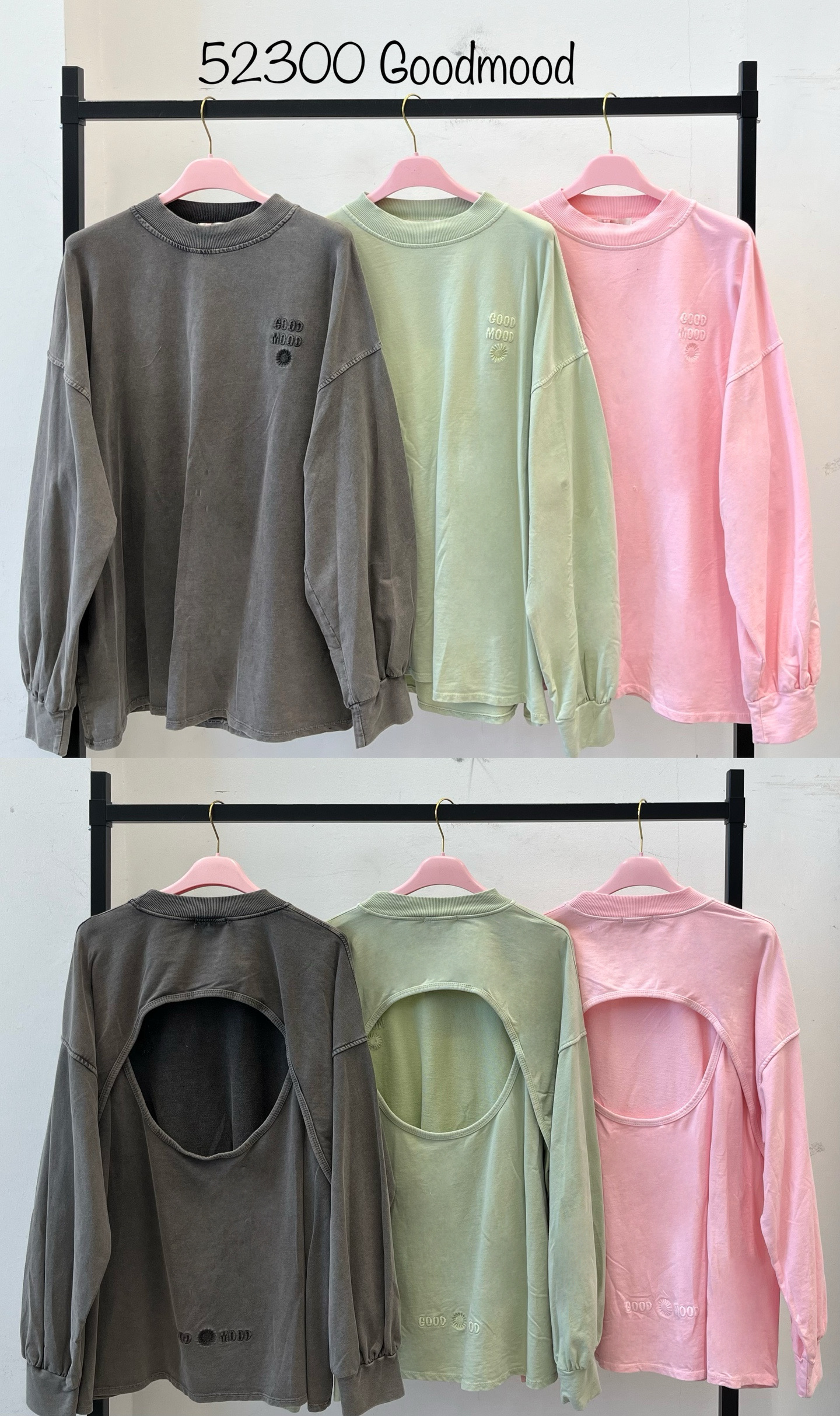 Oversize-Shirt mit Cut-Out am Rücken