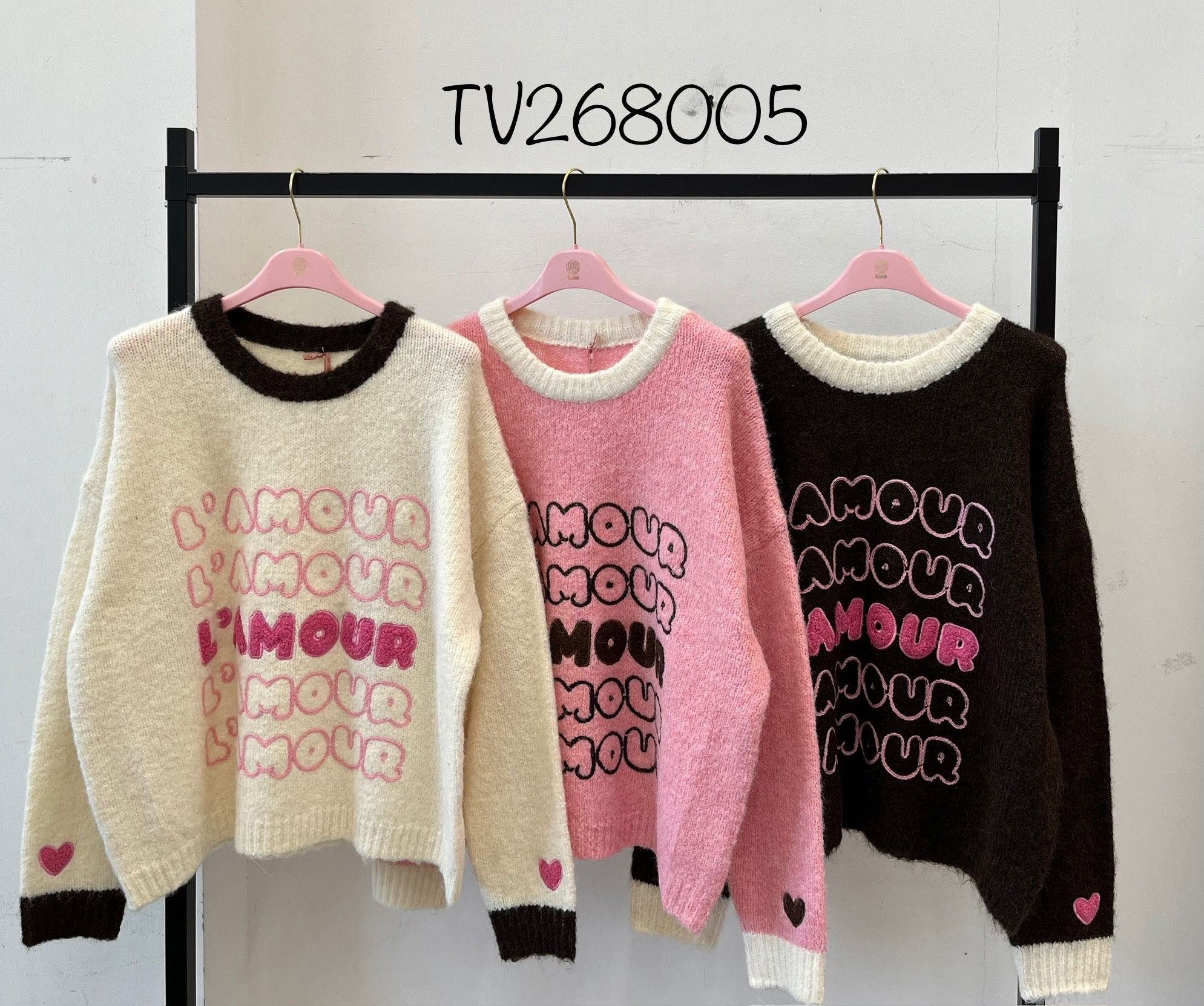 Lockerer Pullover mit Schriftzug