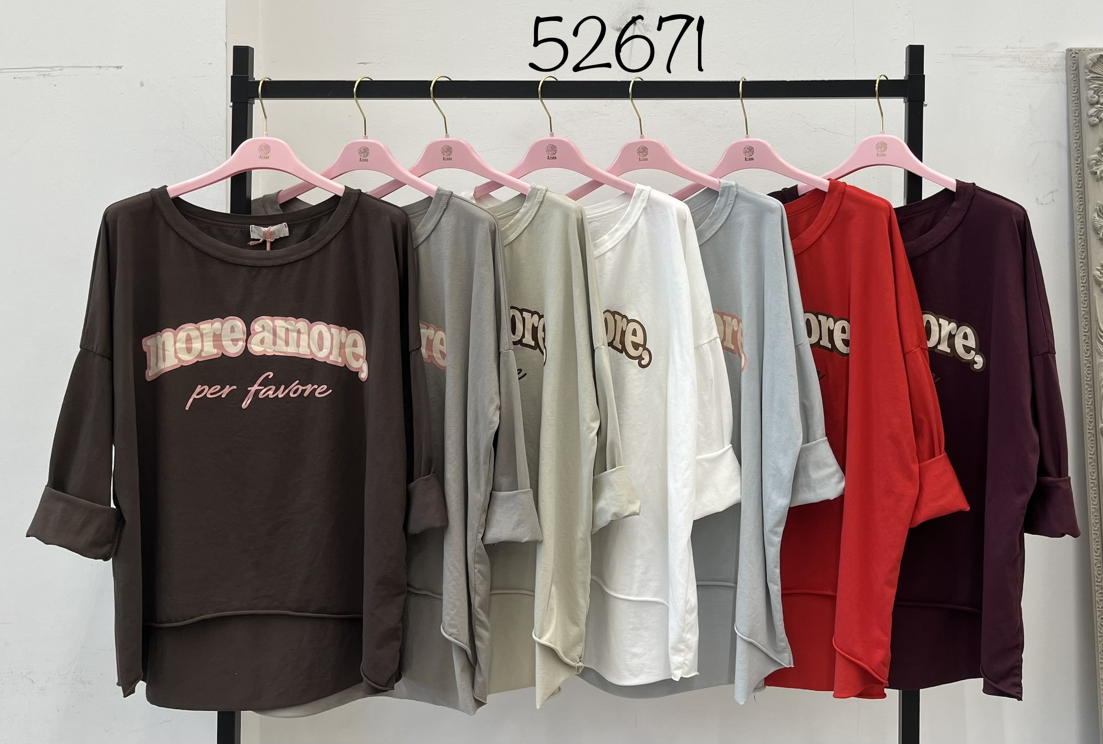 Lockerer Sweatshirt bis zur Hüfte