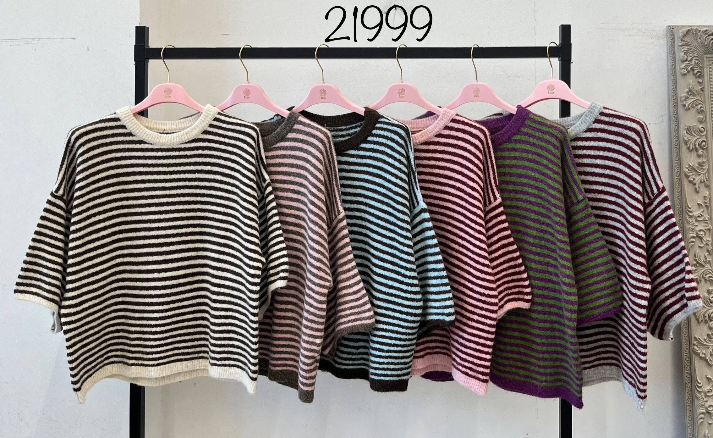 Oversize-Pullover bis zur Hüfte