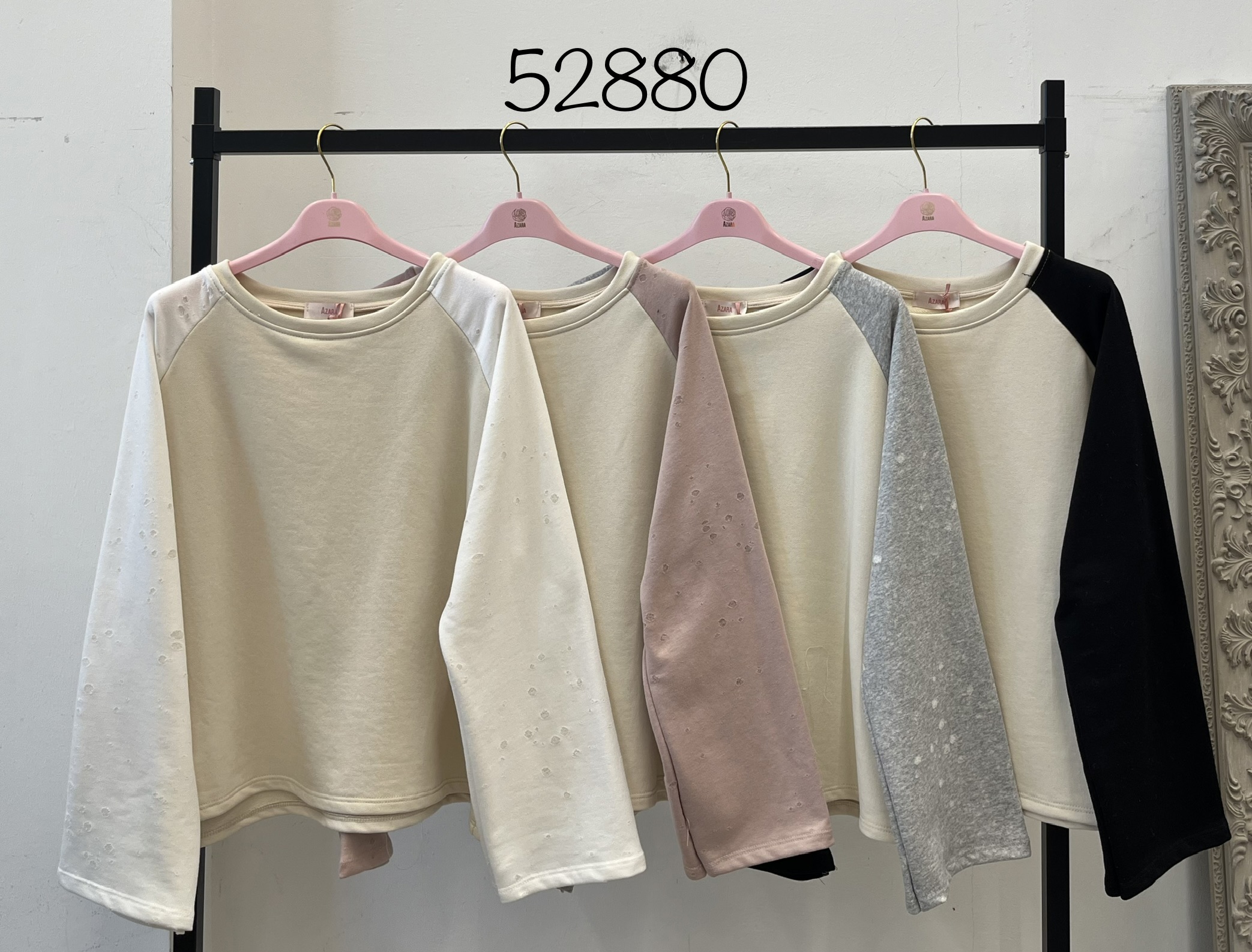 Raglan-Sweatshirt Gerader Schnitt