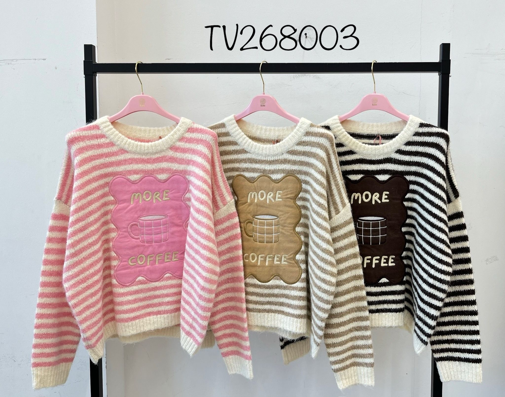 Regular-Pullover mit Streifen