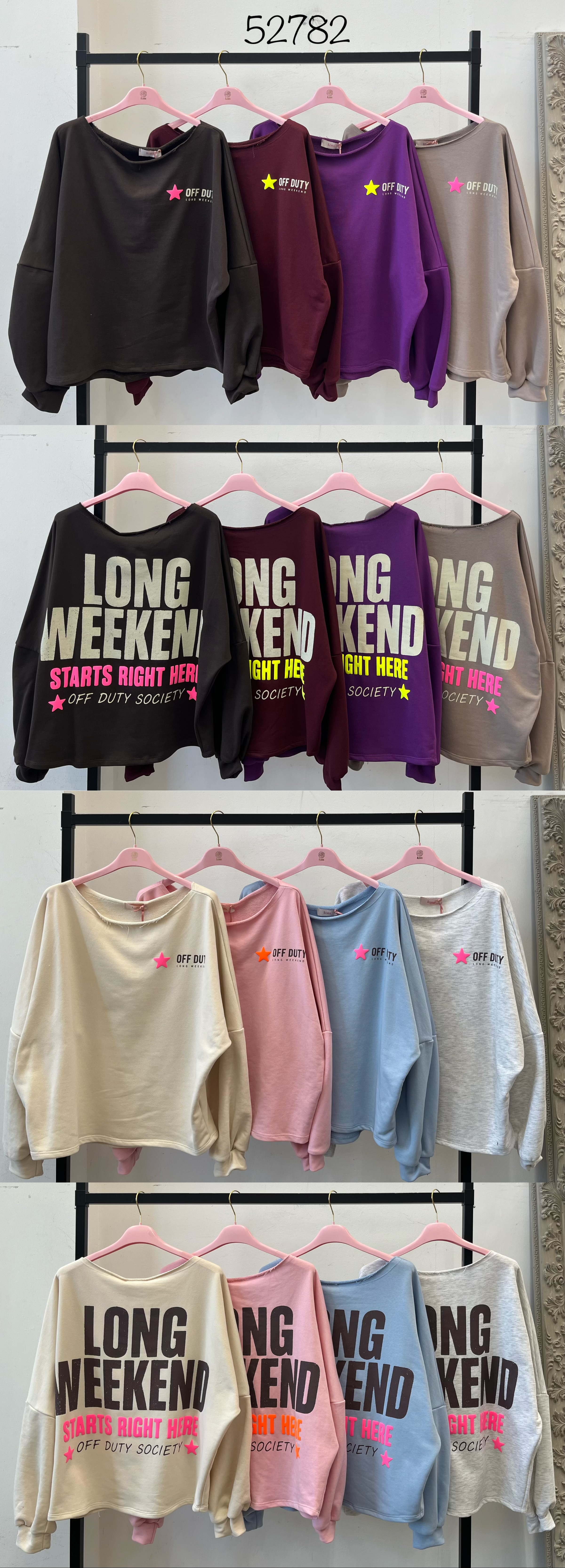 Oversized Sweatshirt mit Print
