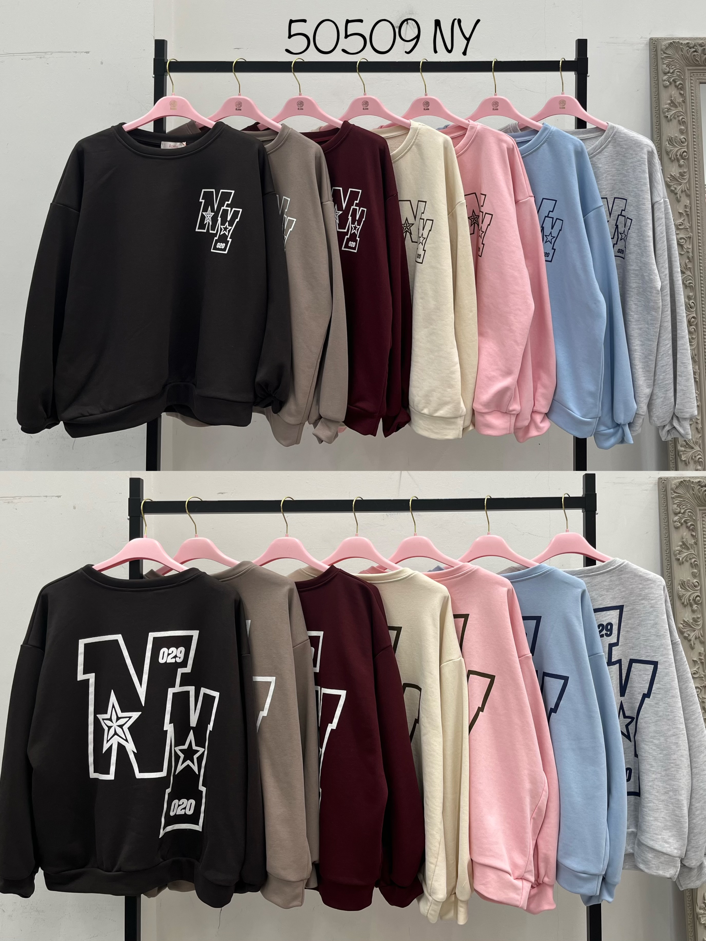 Lockerer Pullover mit Print