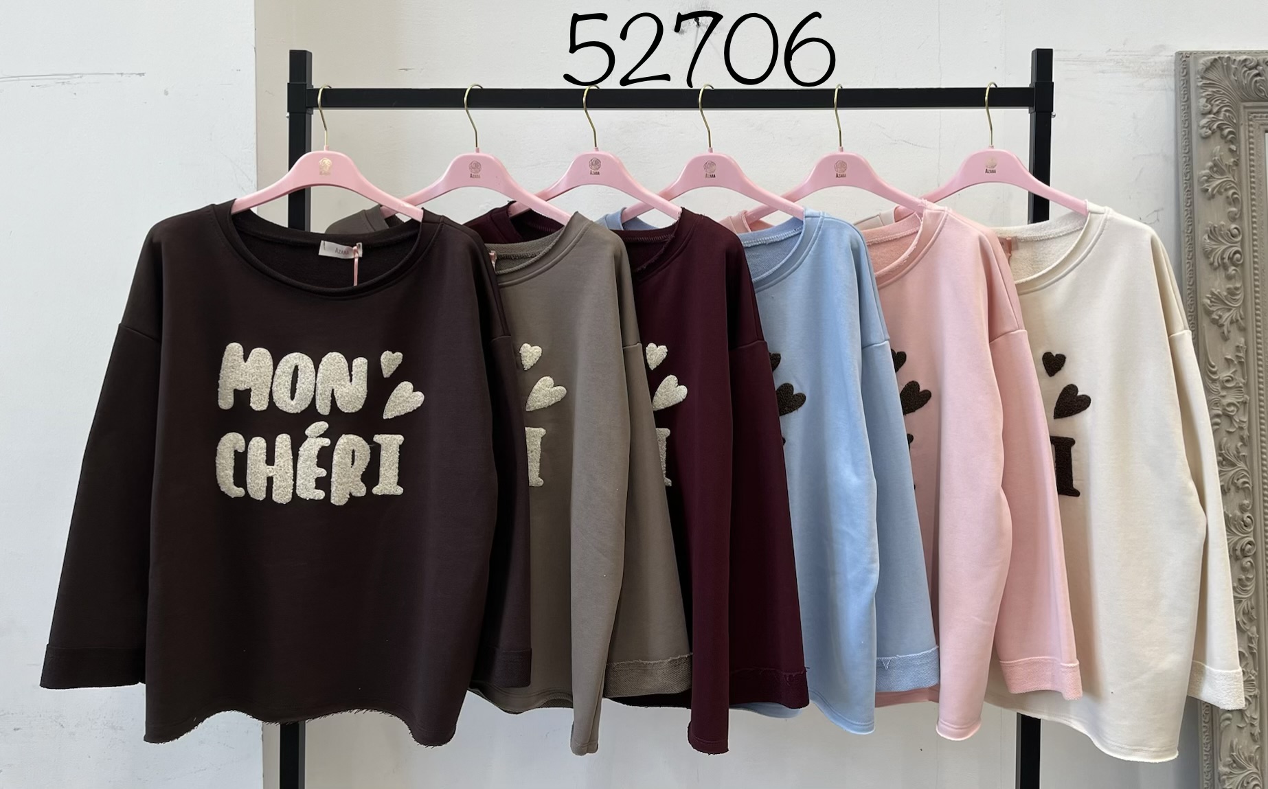 Oversized Sweatshirt mit Schriftzug