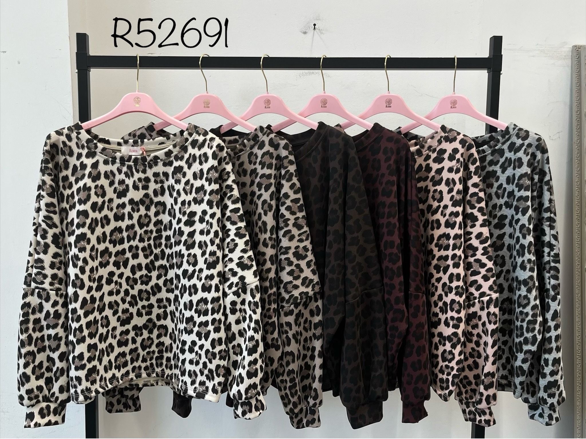 Bluse mit Animal-Print