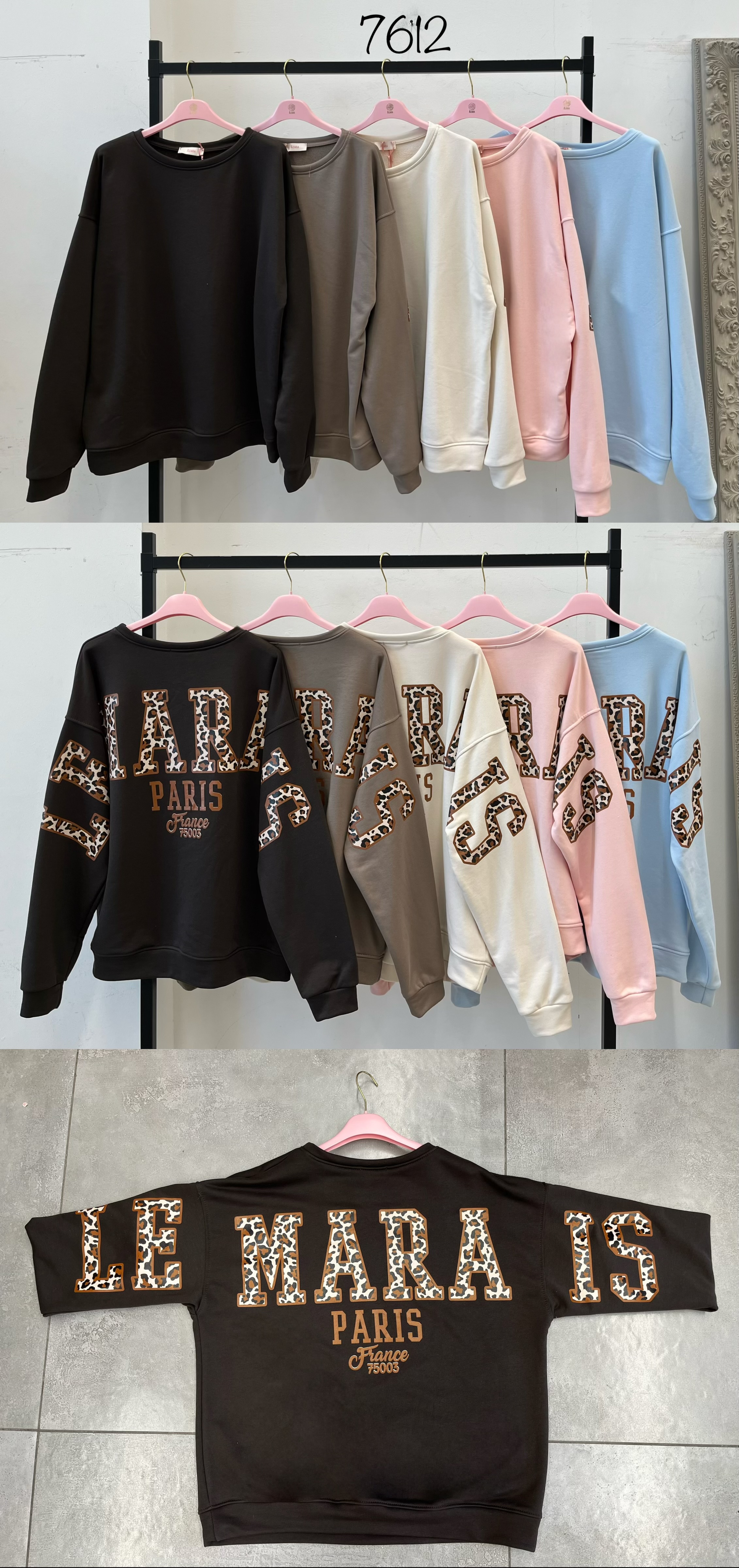Oversize Sweatshirt mit Schriftzug
