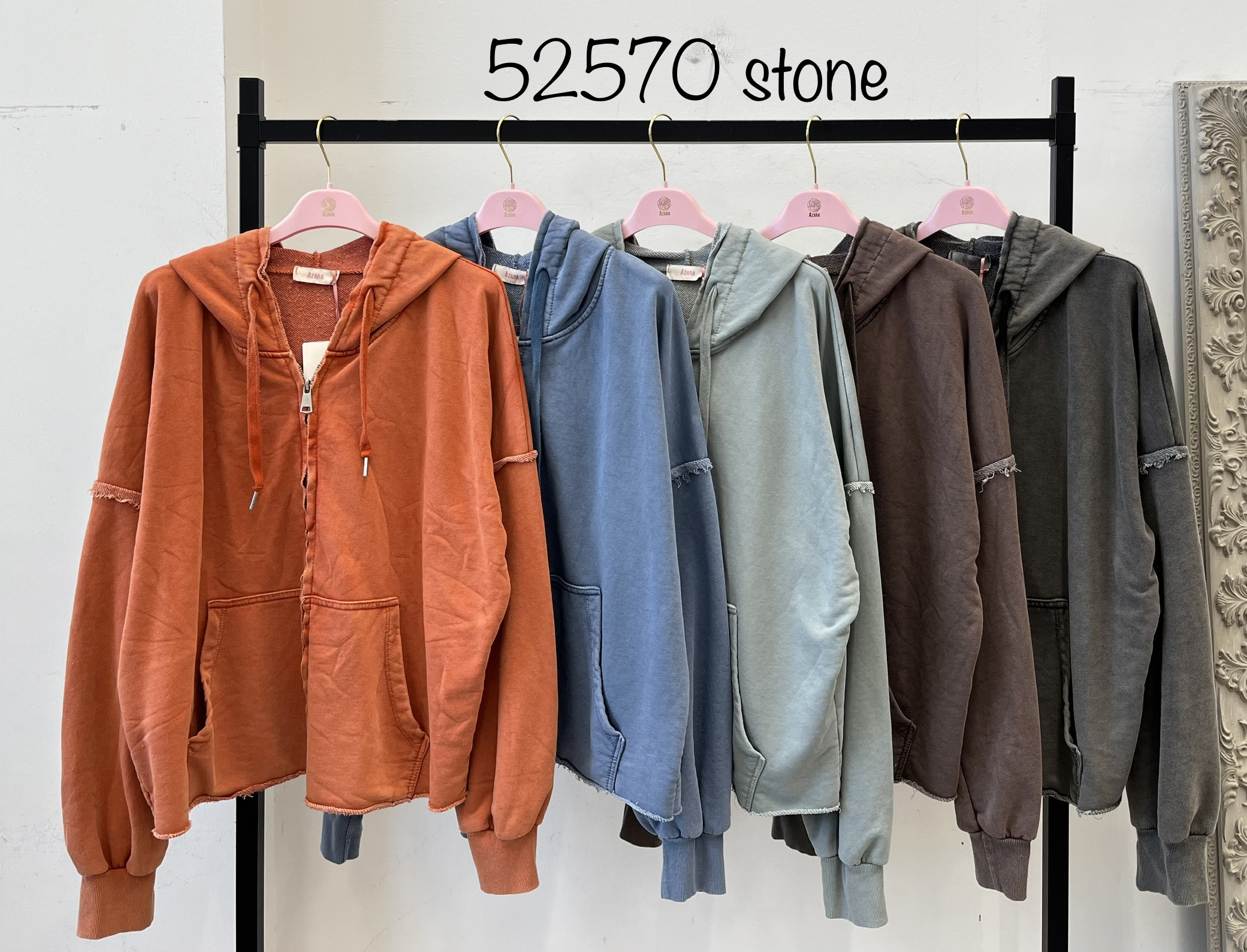 Kapuzensweatjacke mit Reißverschluss