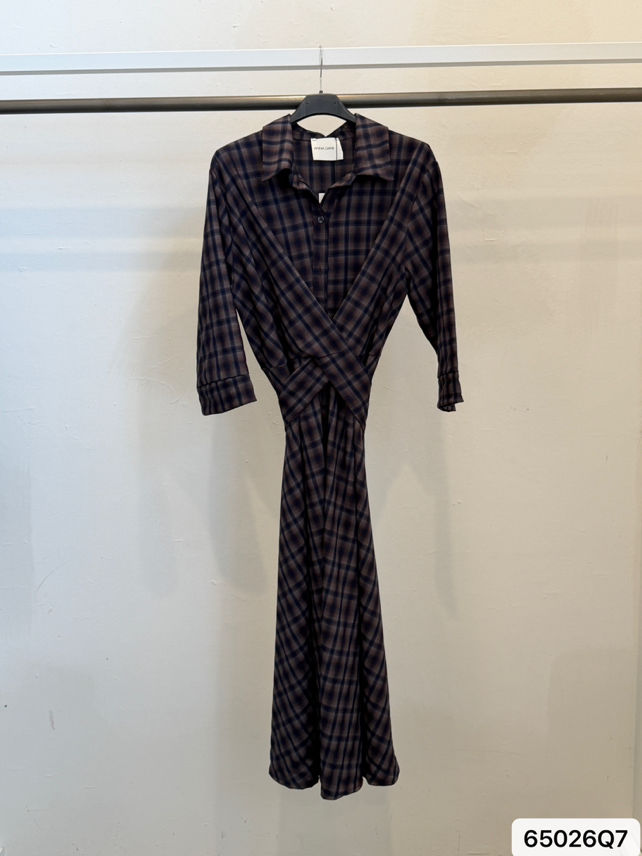 Karierte Maxi-Hemdkleid
