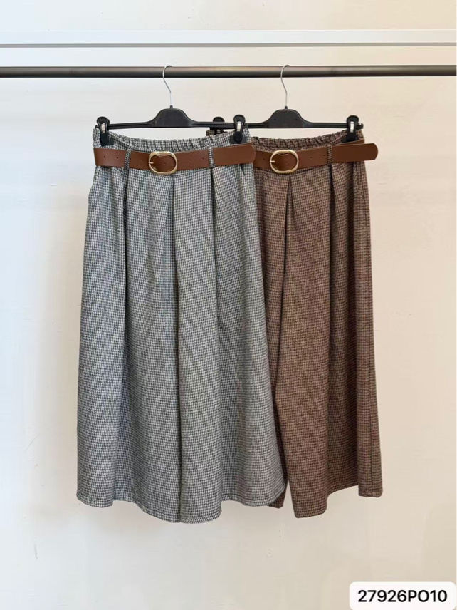 Culotte-Hose mit Falten