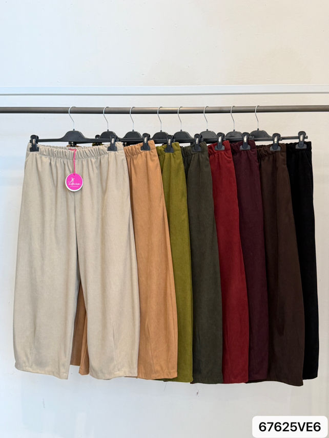 Weite High-Waist-Hose