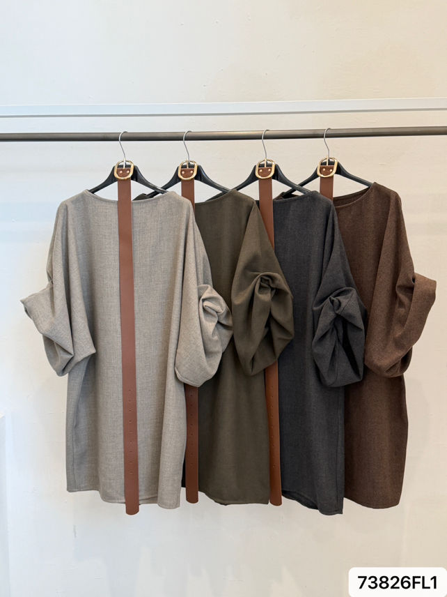 Mini-Kleid mit Puffärmeln