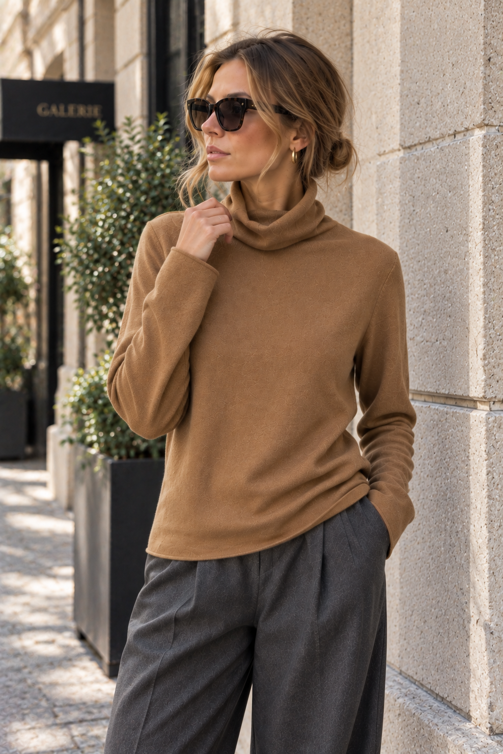 Schlichter Rollkragenpullover