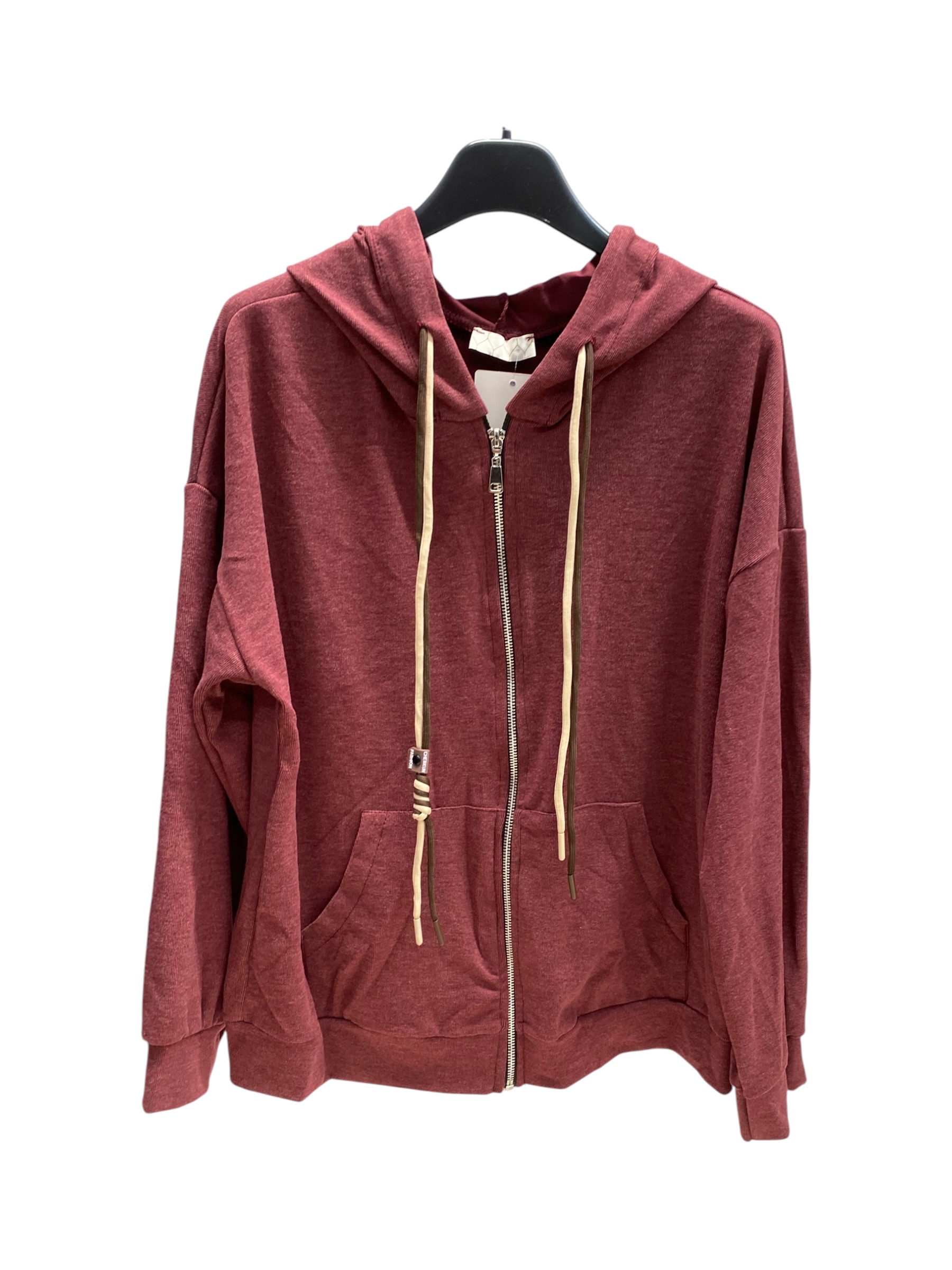 Legere Kapuzenjacke mit Reißverschluss