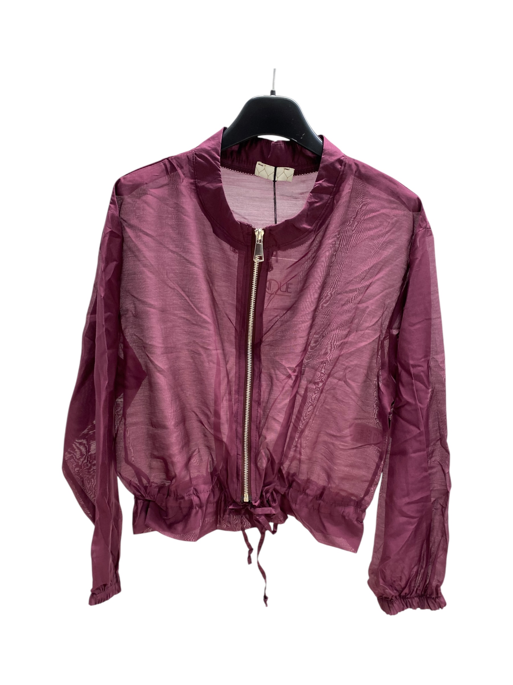Bomber-Bluse mit Kordelzug