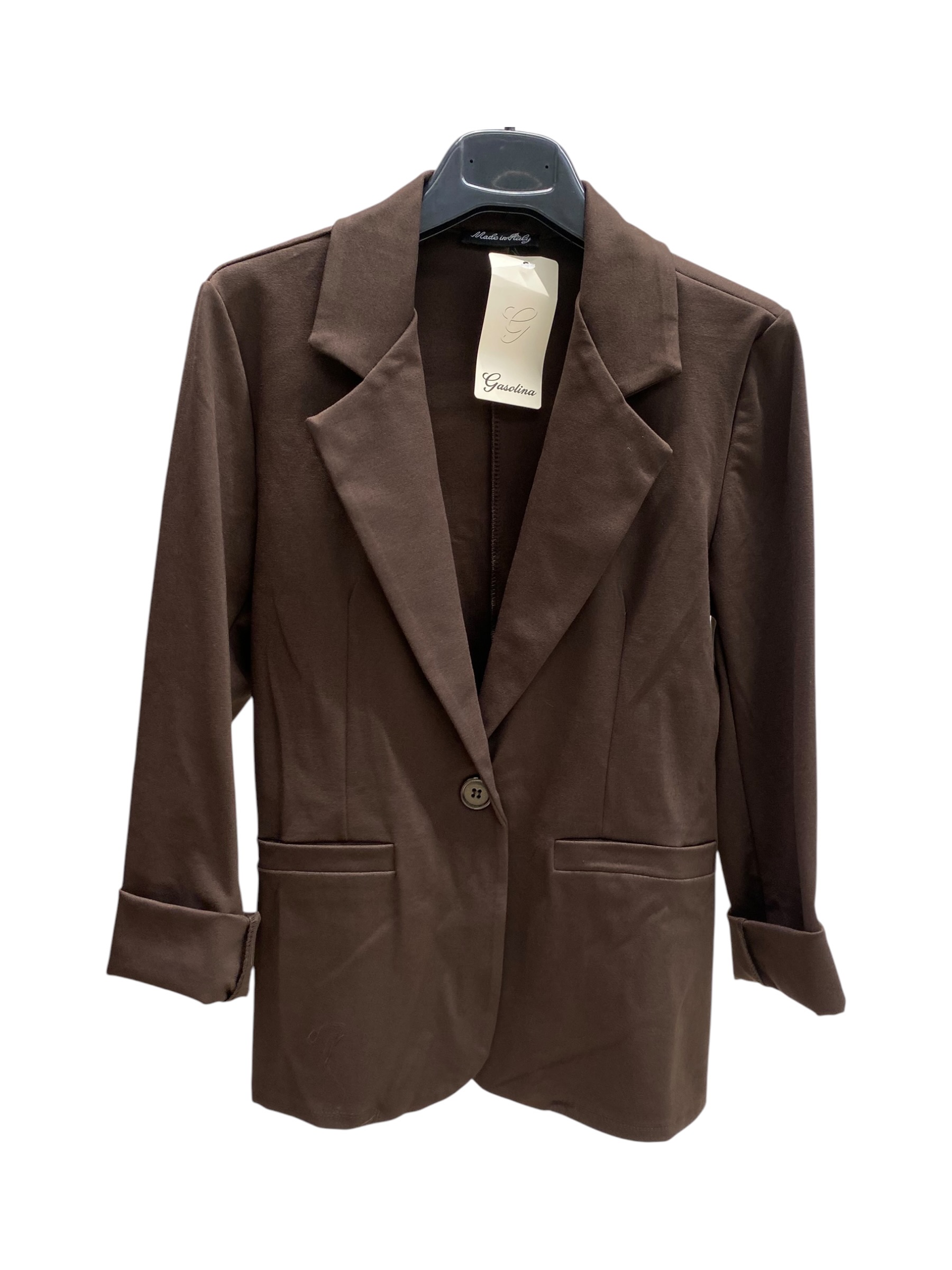 Longline-Blazer mit Reverskragen