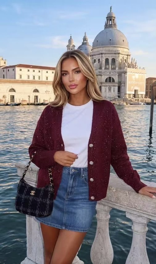 Cardigan mit dekorativen Knöpfen