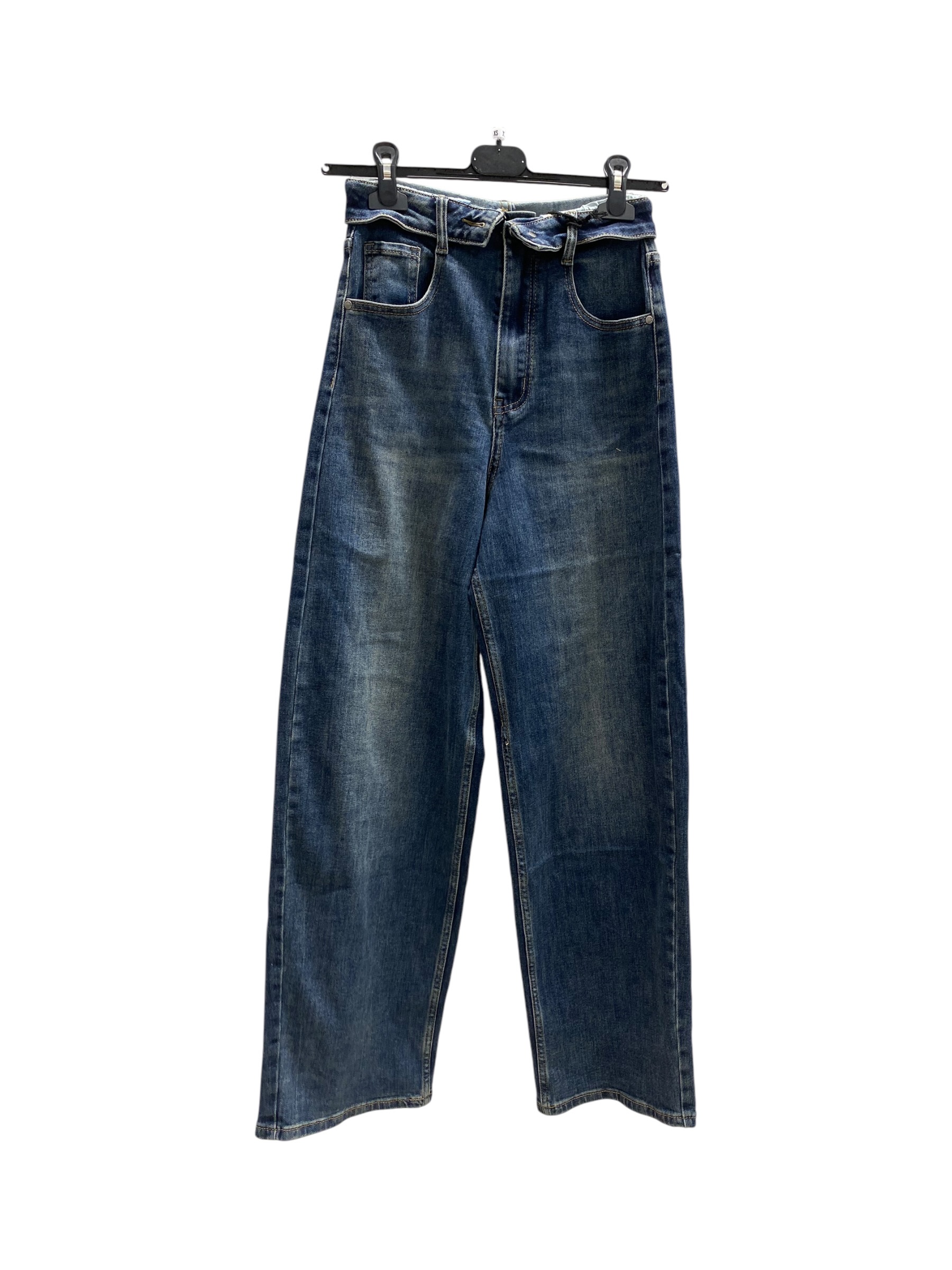 Straight-Leg-Jeans mit hoher Taille