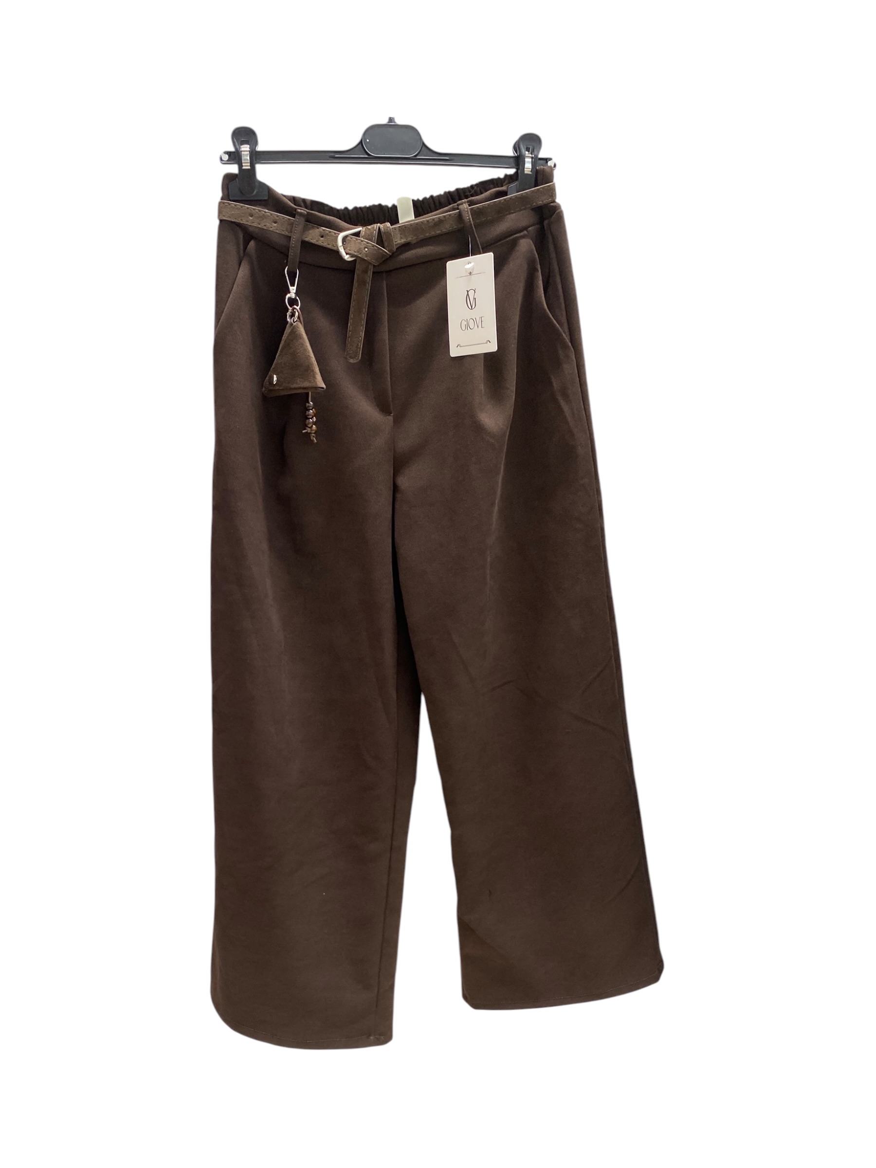 Wide-Leg-Hose mit Gürtel