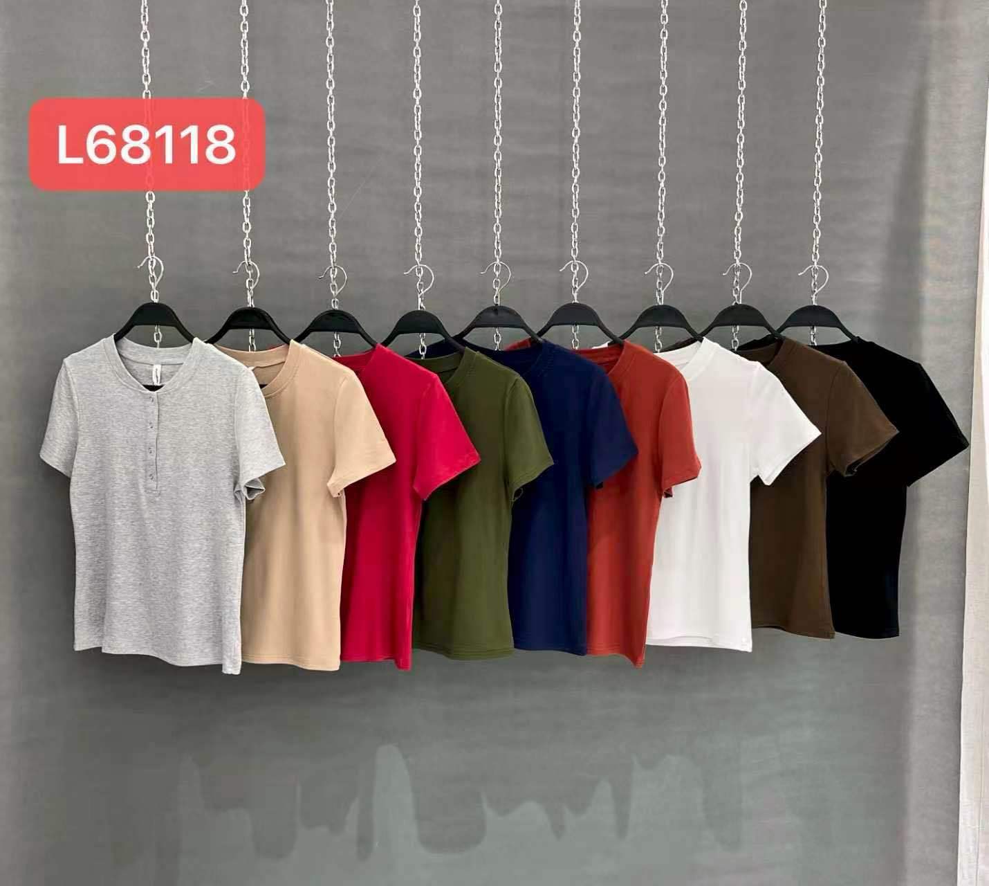 Regular T-Shirt mit Knöpfen