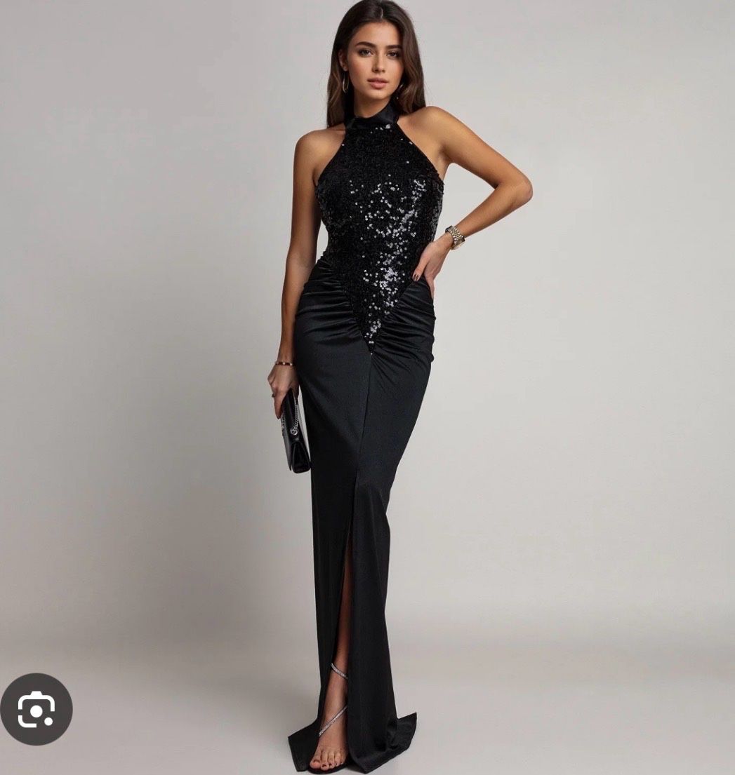 Sukienka Syrenka Halter Maxi