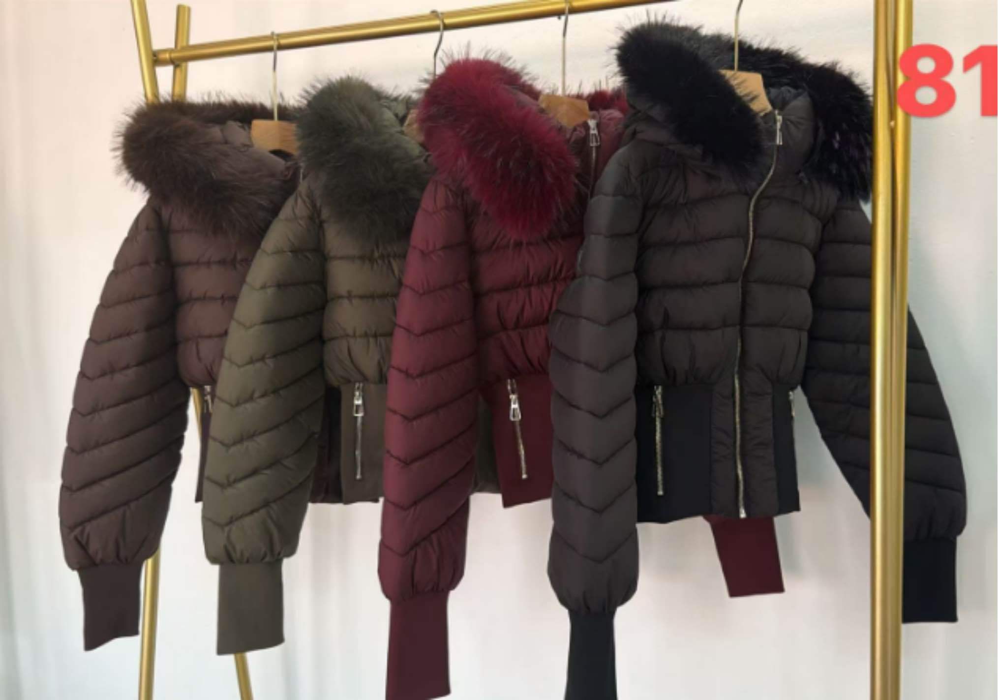 Gesteppte Kapuzenjacke