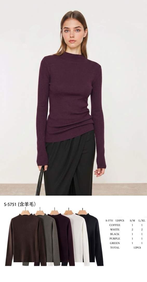 Figurbetonter Rollkragenpullover