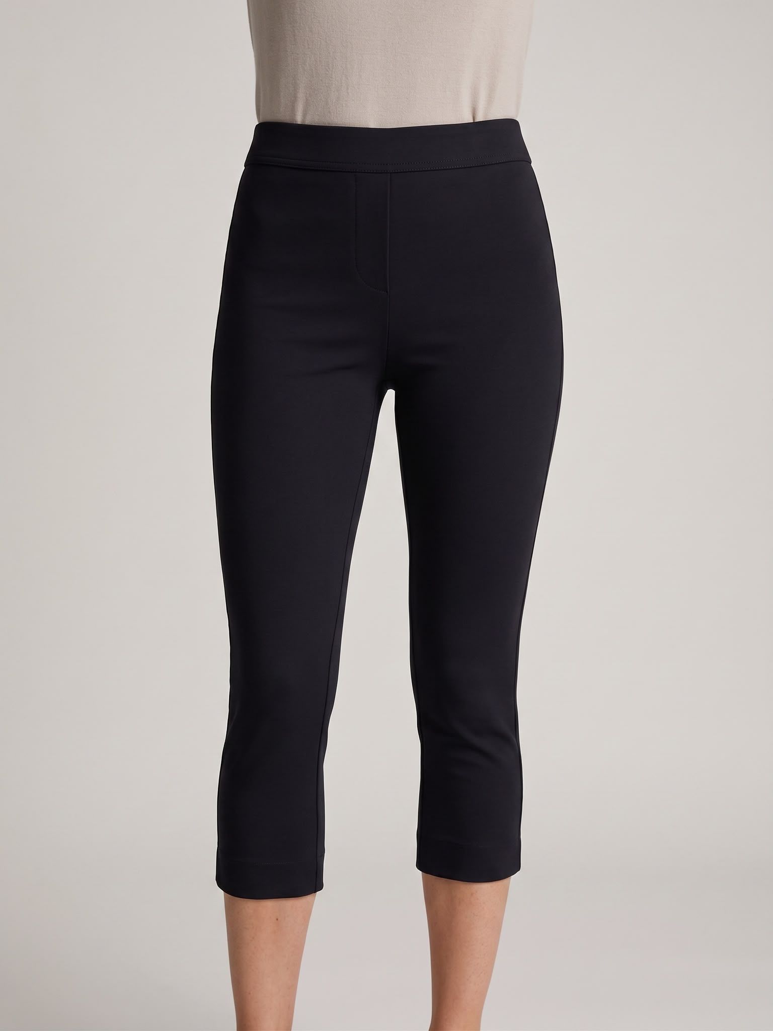 7/8 Zigarettenhose mit hohem Bund