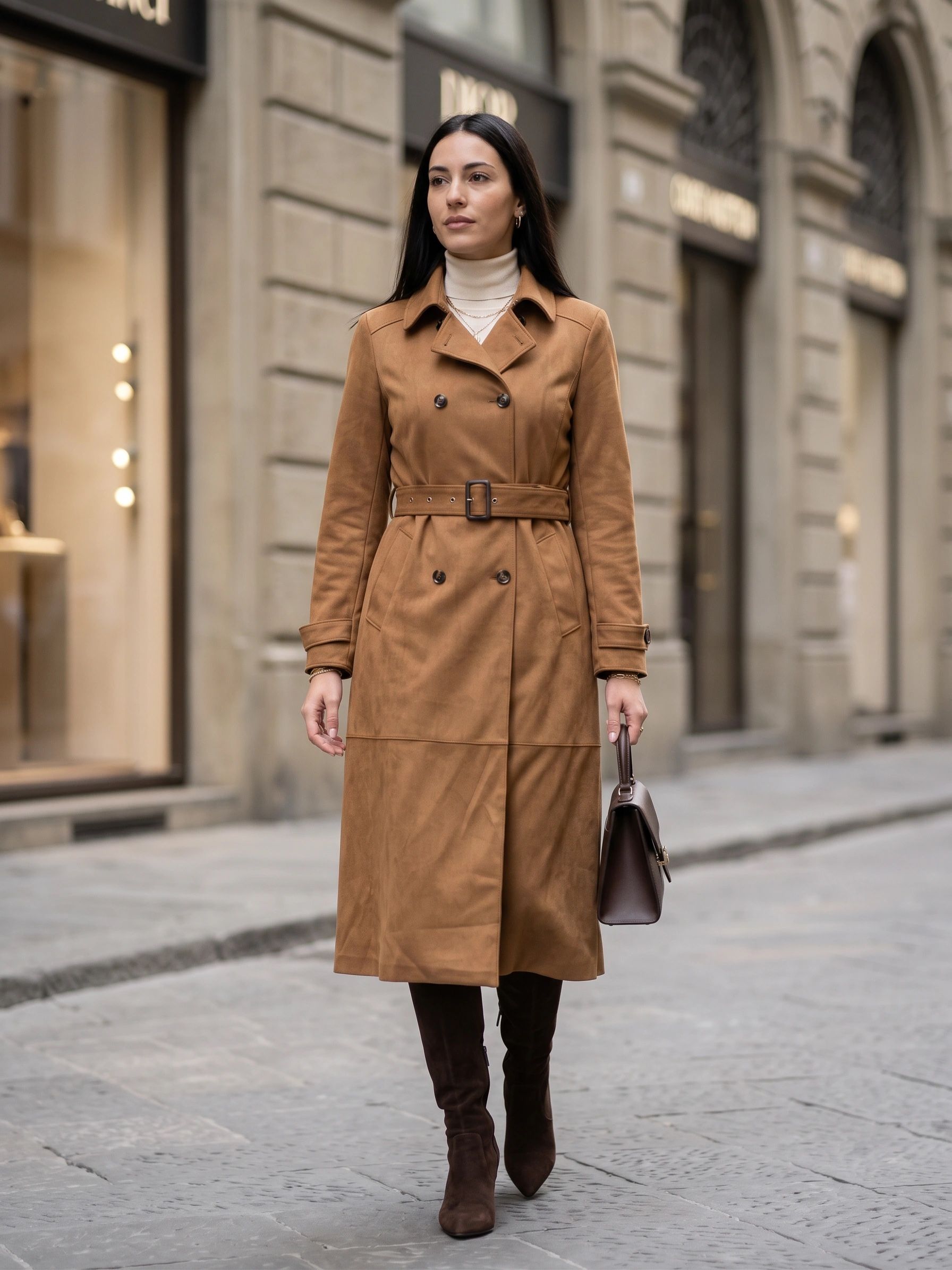 Taillierter Trenchcoat