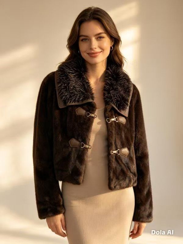Cropped Jacke mit Fransen