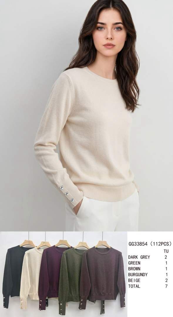 Klassischer Pullover mit Knöpfen
